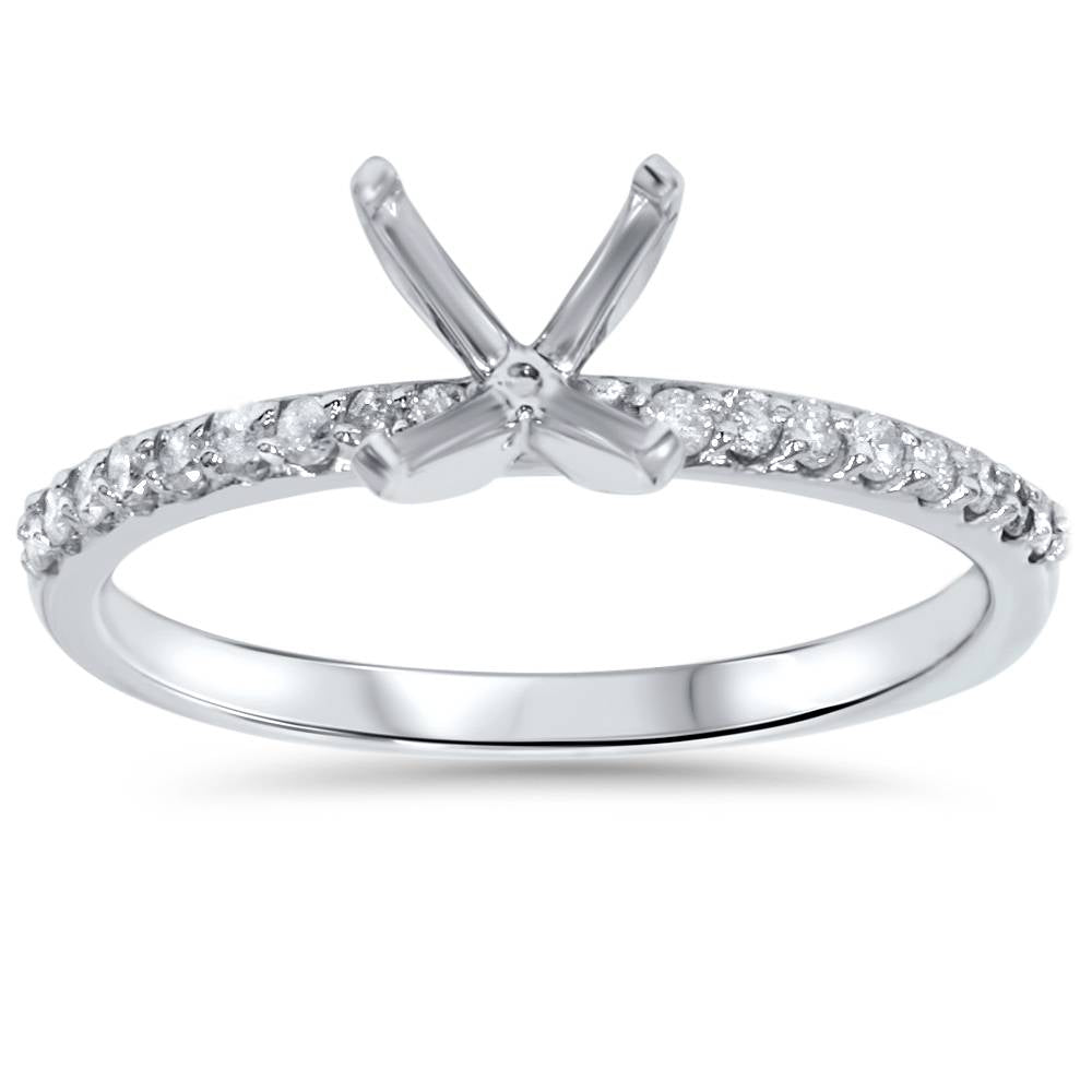 1/5ct Diamond Ring Setting 14K White Gold