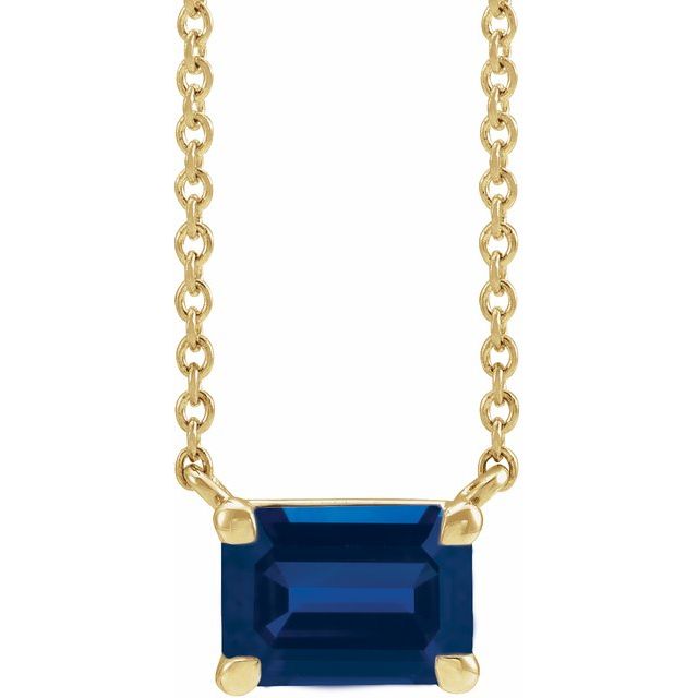 Lab-grown Diamond Necklace in 14K Yellow Gold