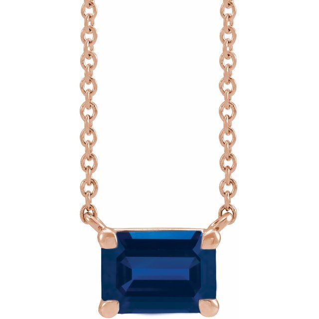 Lab-grown Diamond Necklace in 14K Yellow Gold
