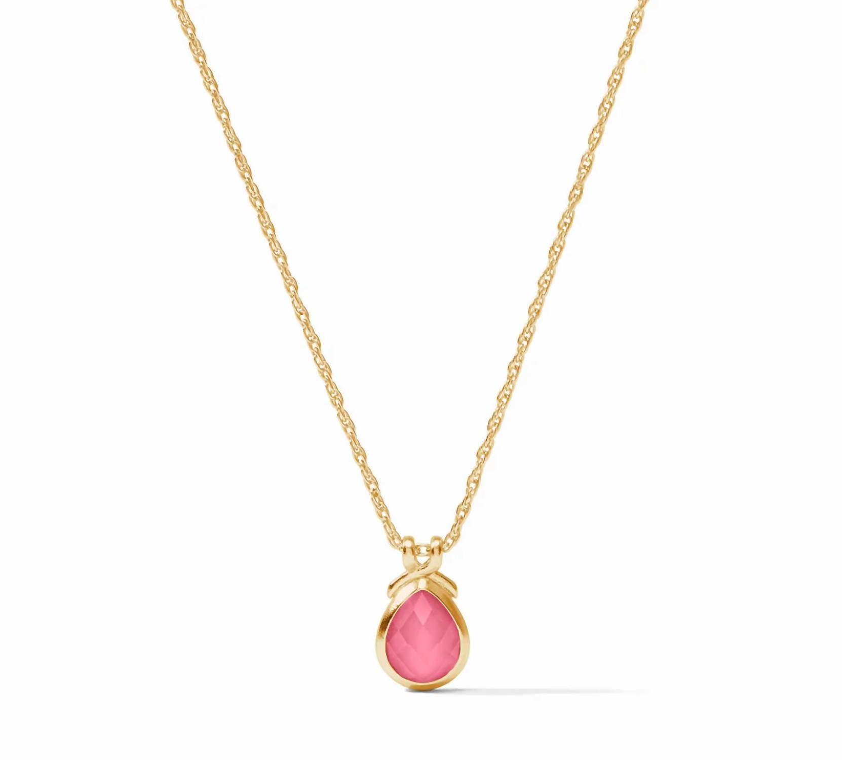 The Delicate Necklace In Pink Poeny