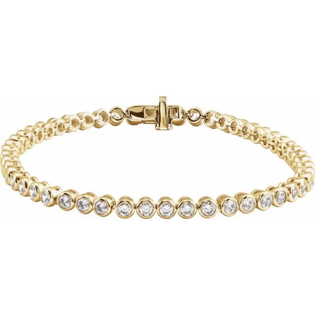 1.2Ct Lab-grown Diamond Bracelet in 14K Yellow Gold