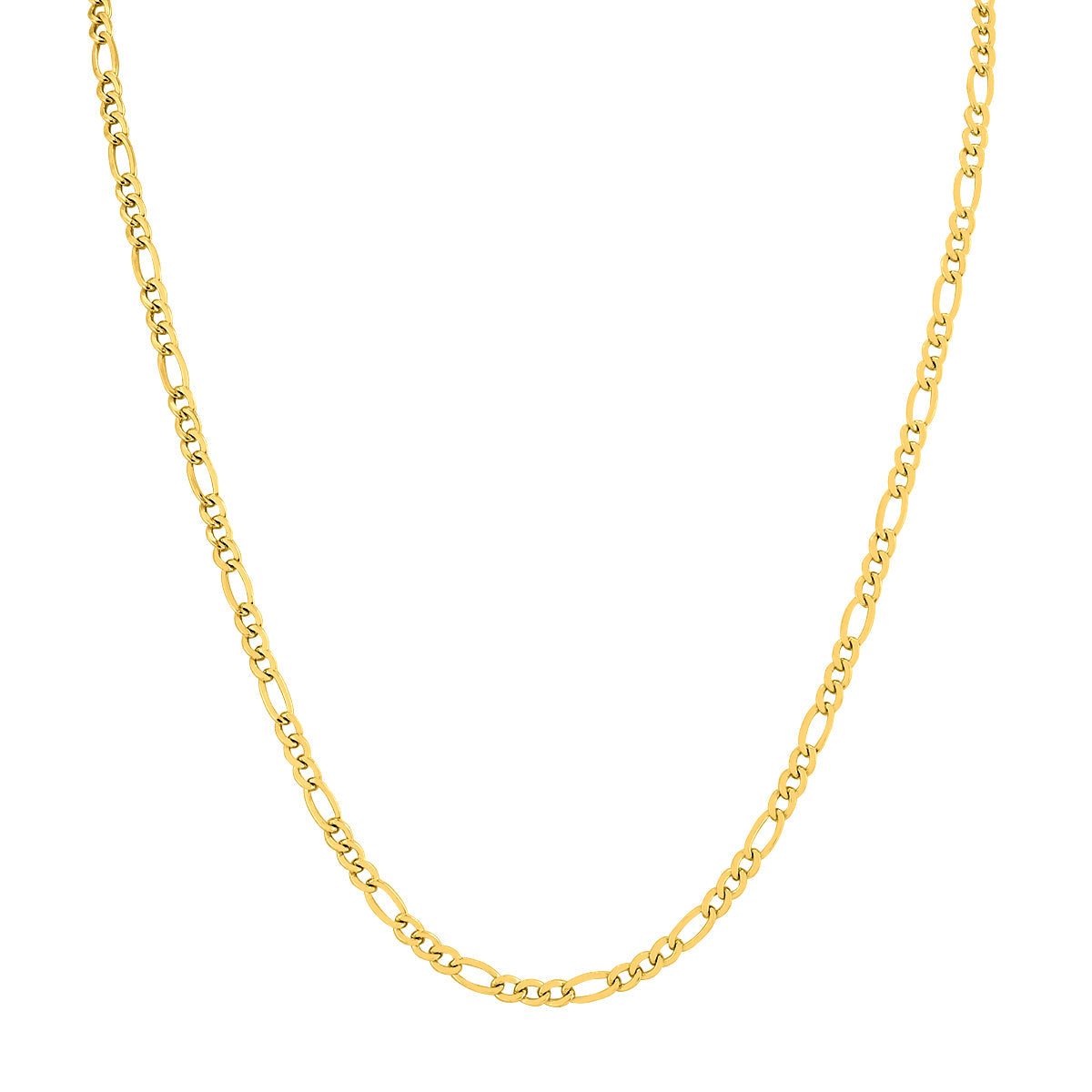 14K Yellow Gold Filled 3.5Mm Figaro Chain With Lobster Clasp - 22 Inch
