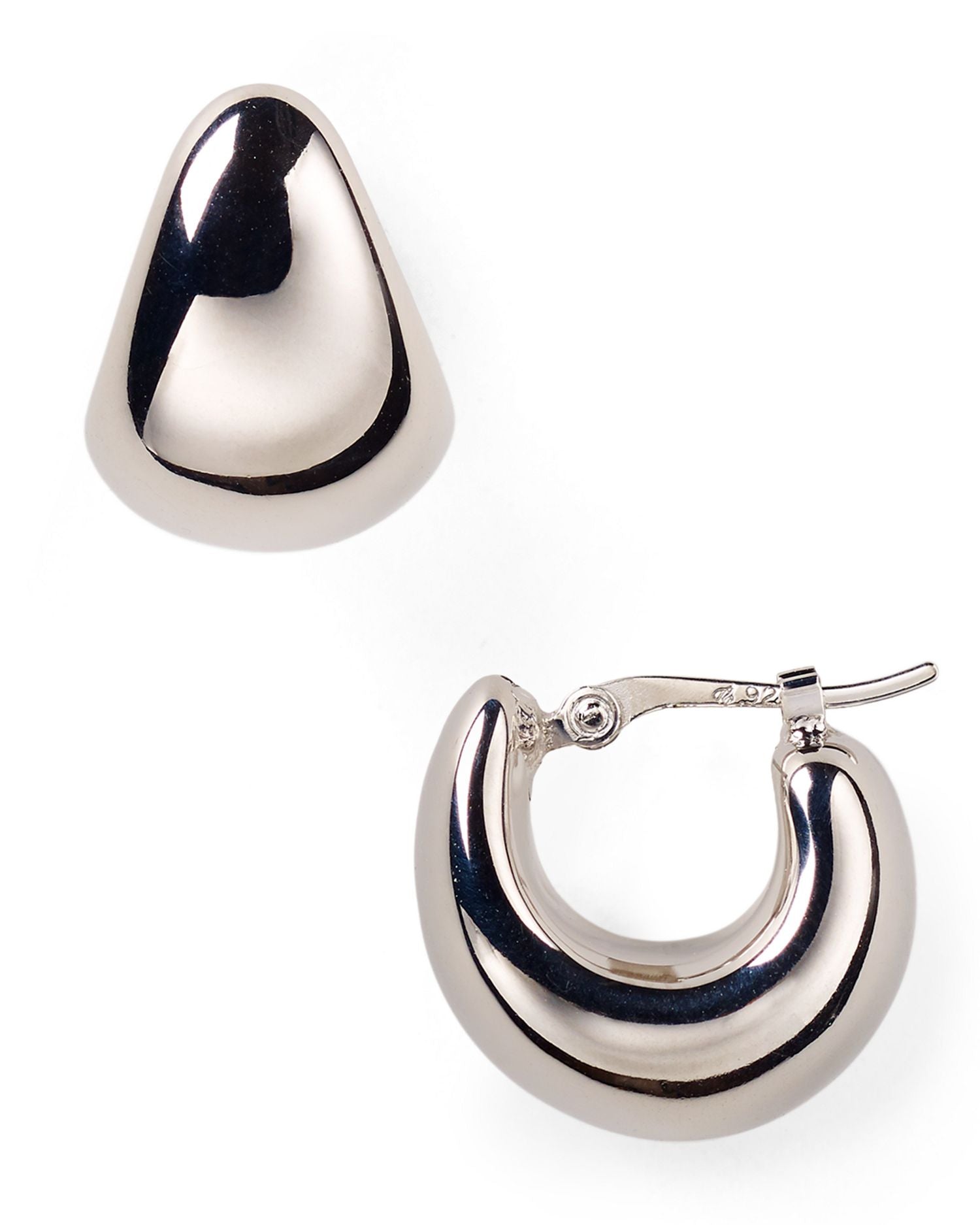 Sterling Silver Huggie Hoop Earrings - Exclusive