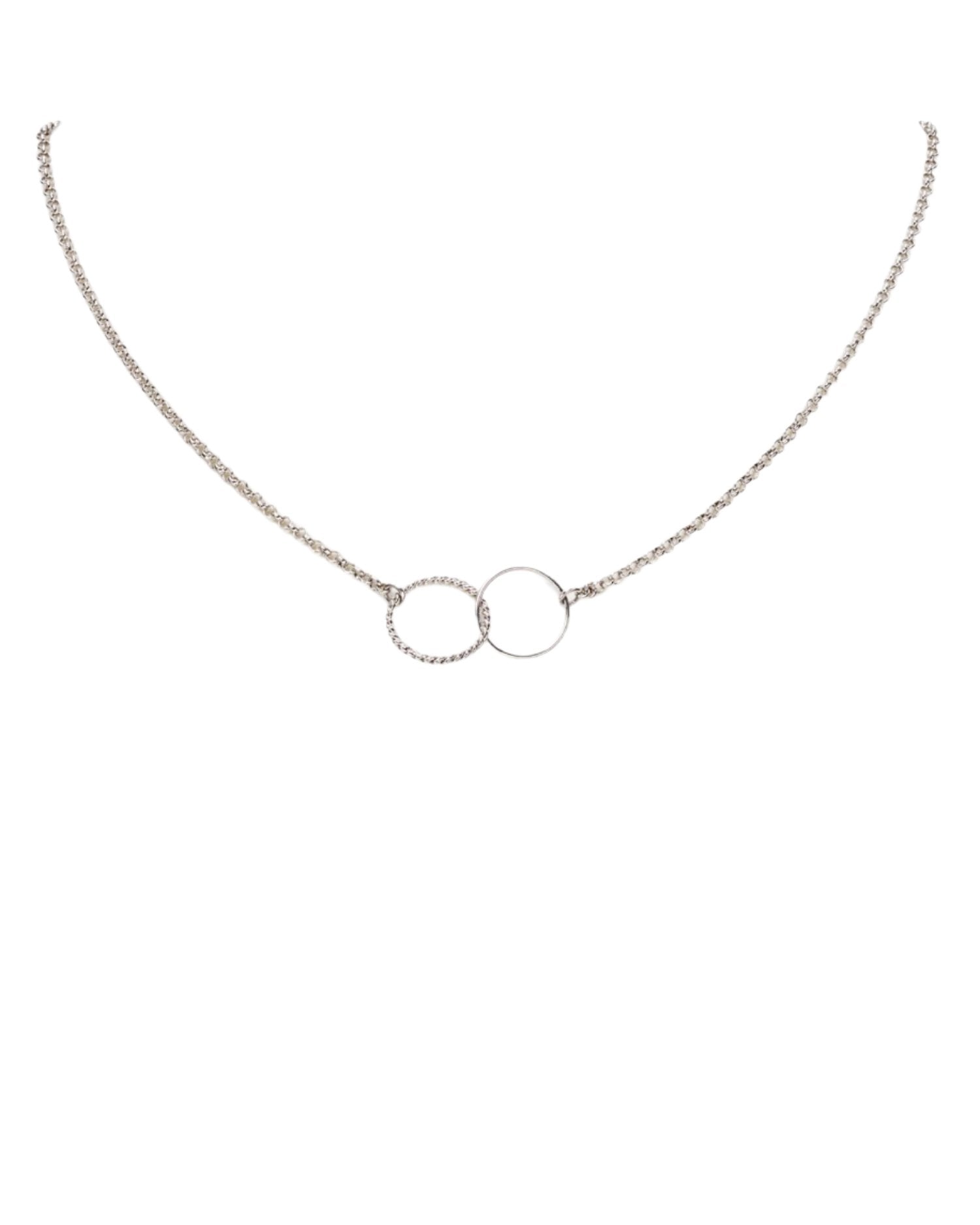 Sterling Silver Interlocking Pendant Necklace, 18' - Exclusive