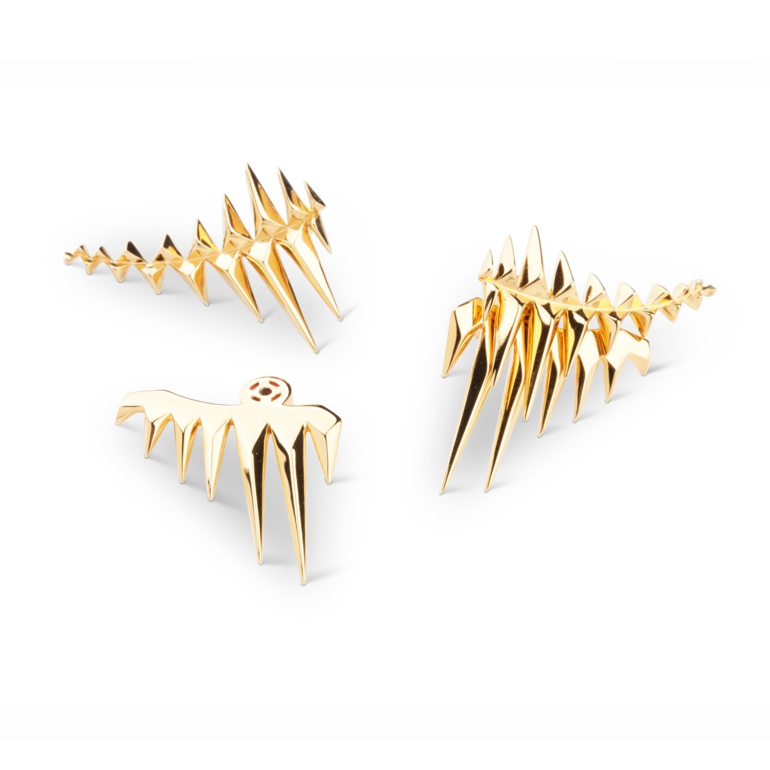 Black Sea Glacier Earrings Gold