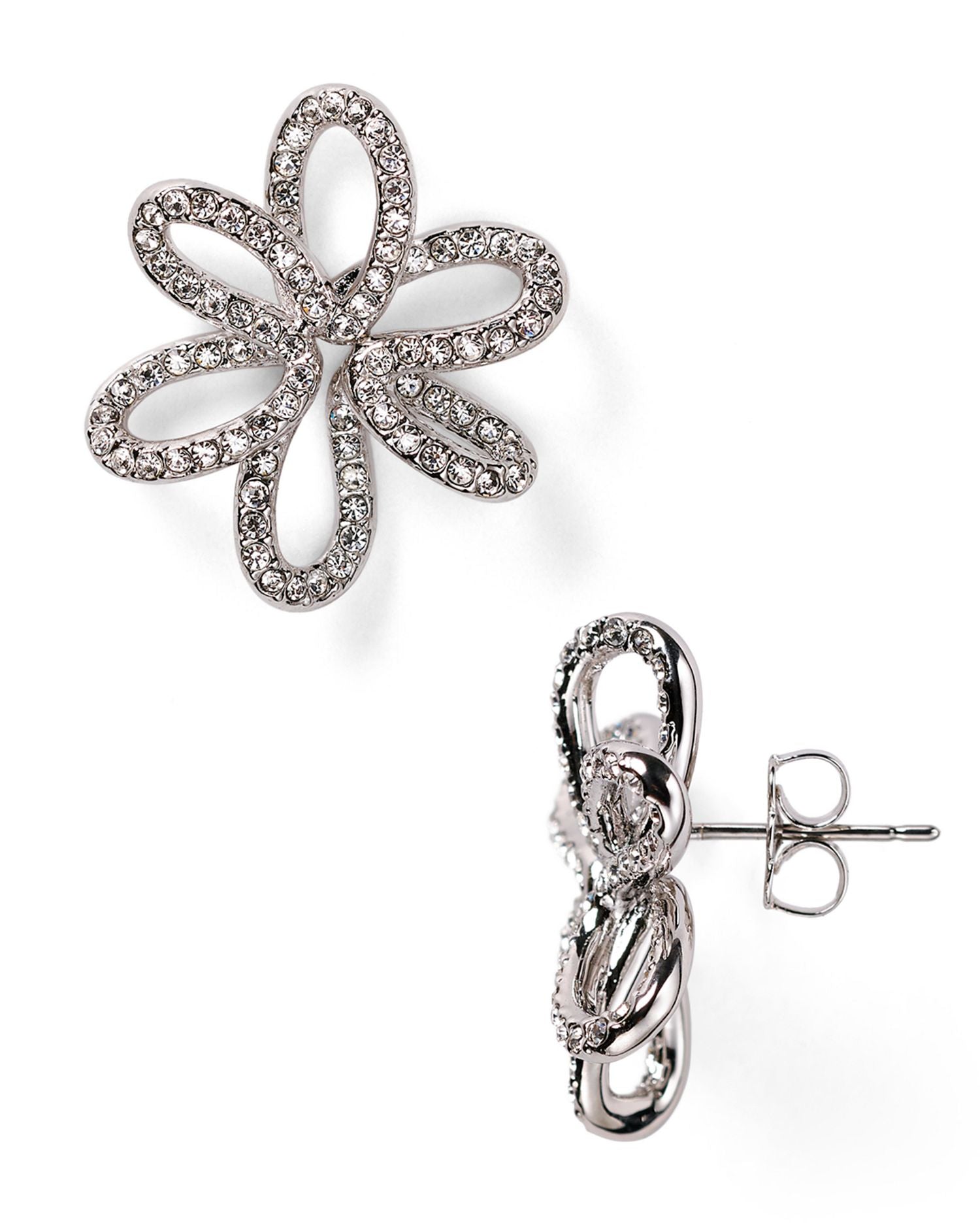 Open Flower Stud Earrings