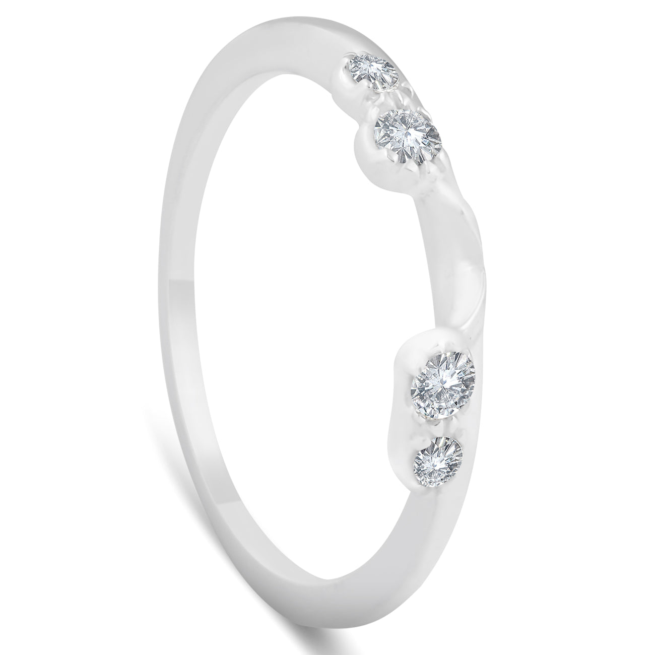 1/5ct Diamond Enhancer Ring 14K White Gold