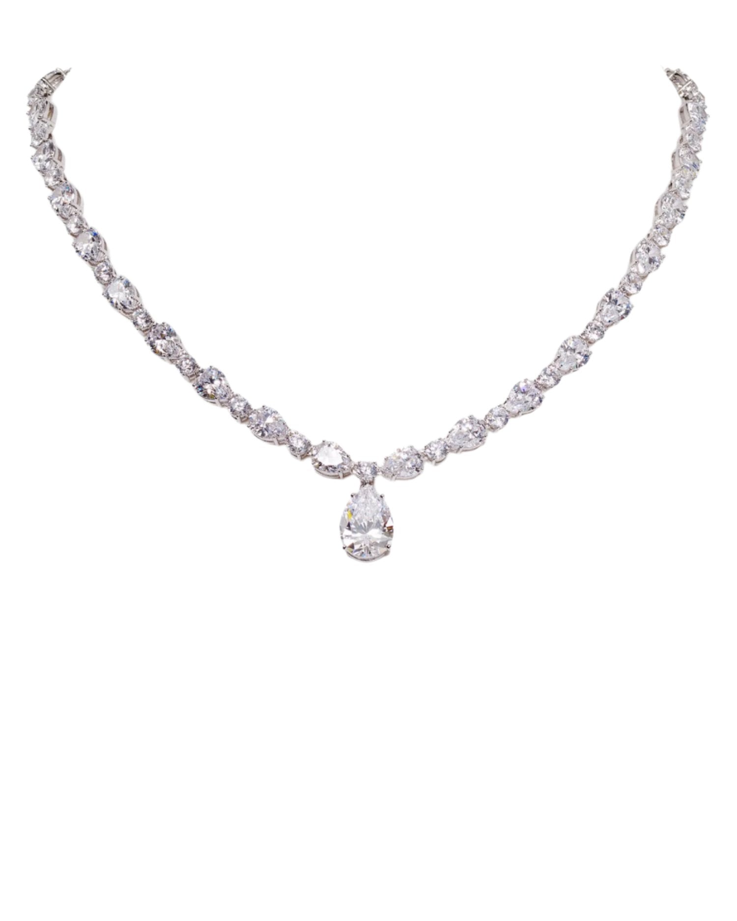 Pear Pendant Necklace, 16'