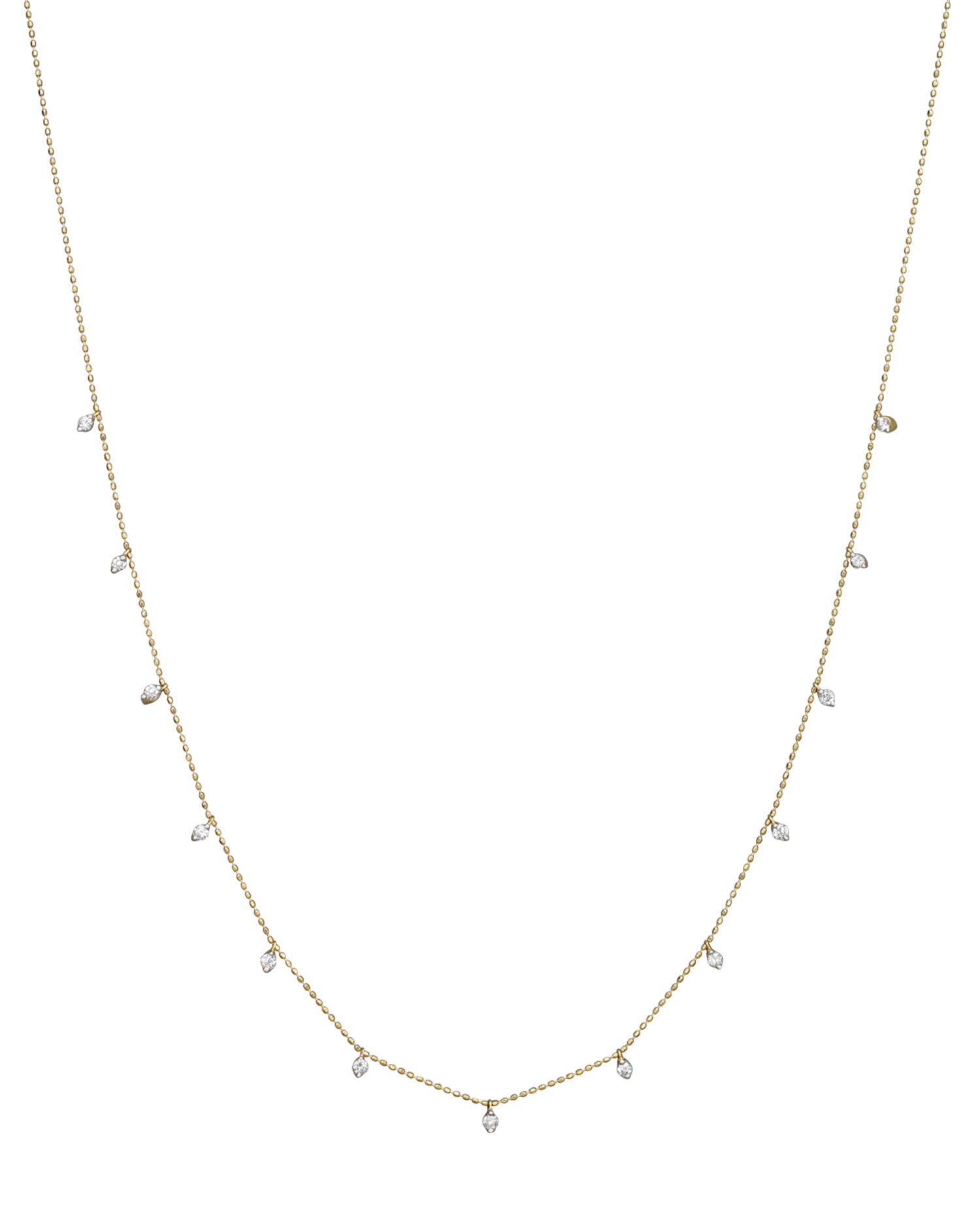 Diamond Droplet Necklace in 14K Yellow Gold,0 .50 ct. t.w. - Exclusive