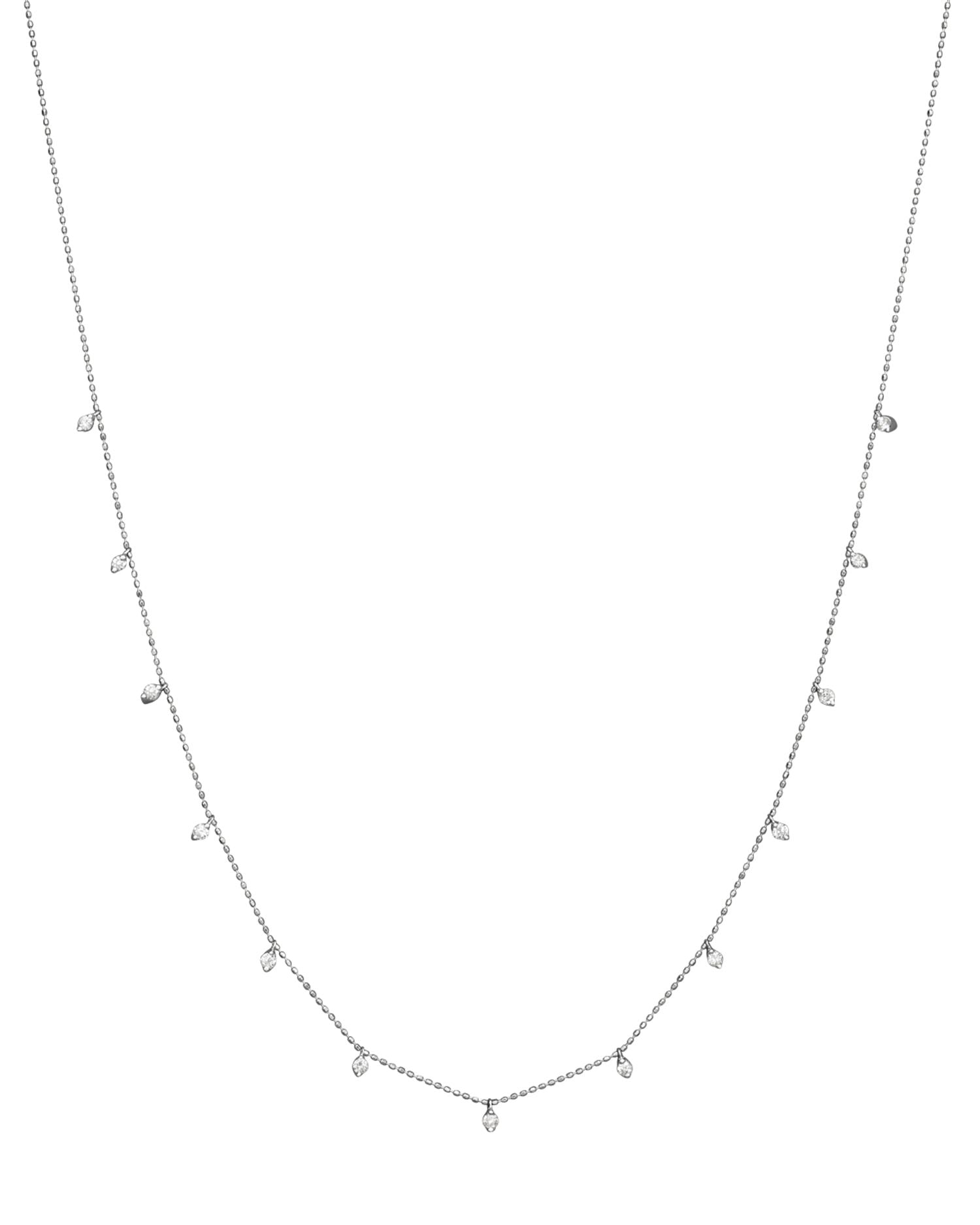 Diamond Droplet Necklace in 14K White Gold, 0.50 ct. t.w. - Exclusive