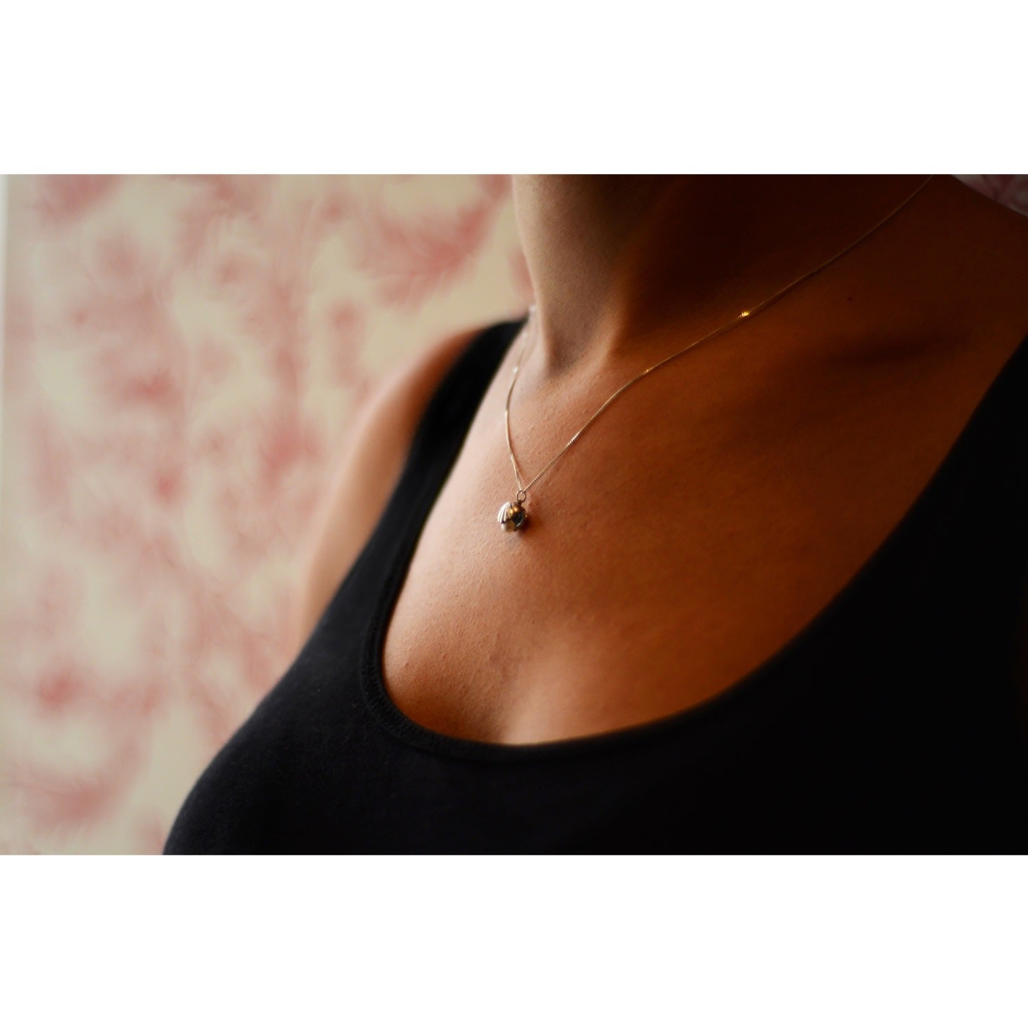 Shell & Pearl Necklace Silver