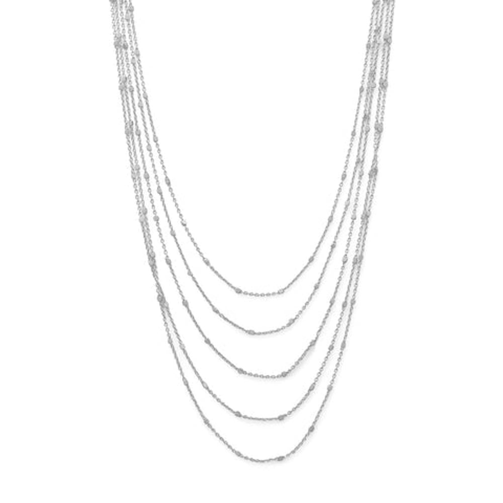 Sterling Silver Multi Layer Necklace
