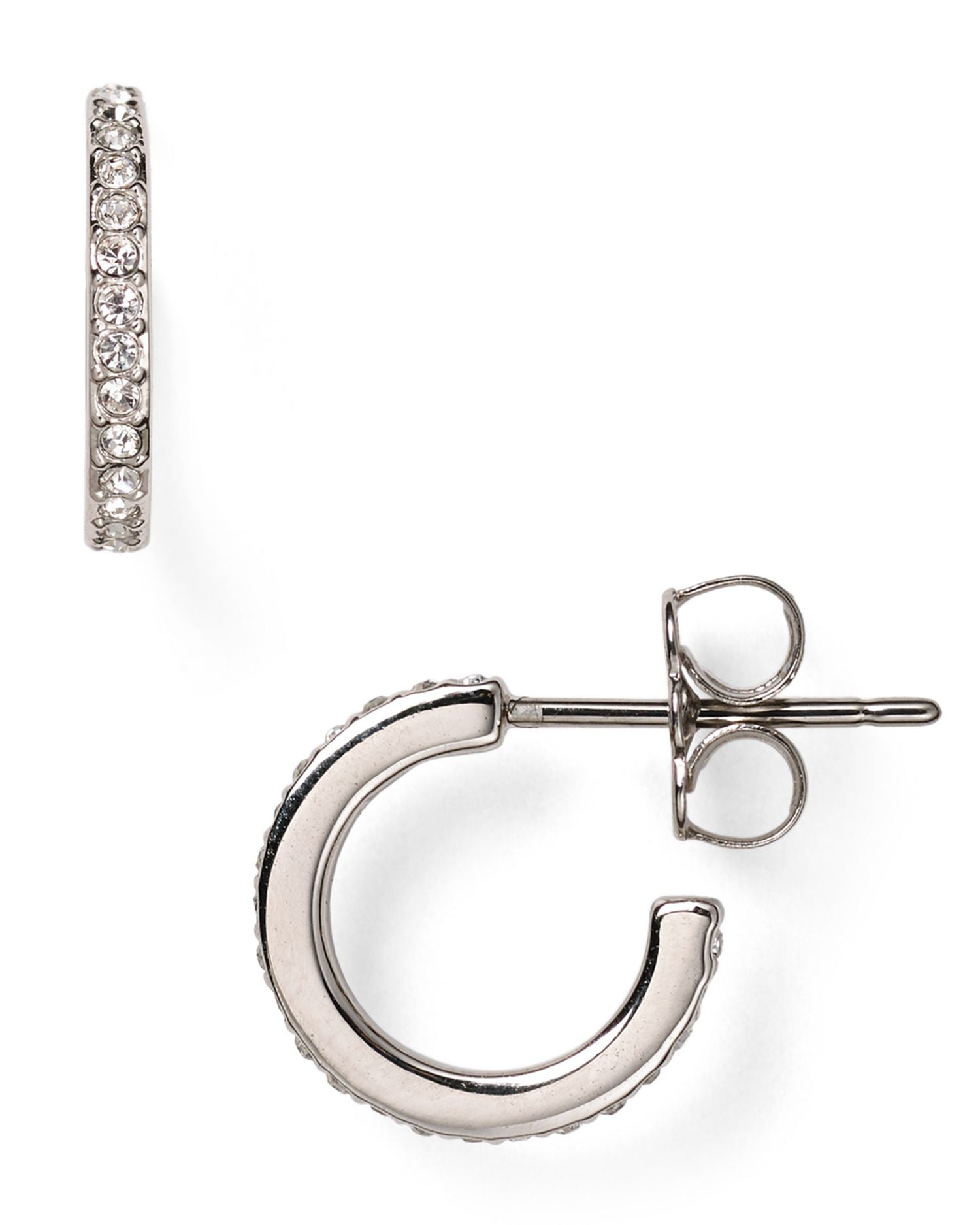 Pavé Hoop Earrings