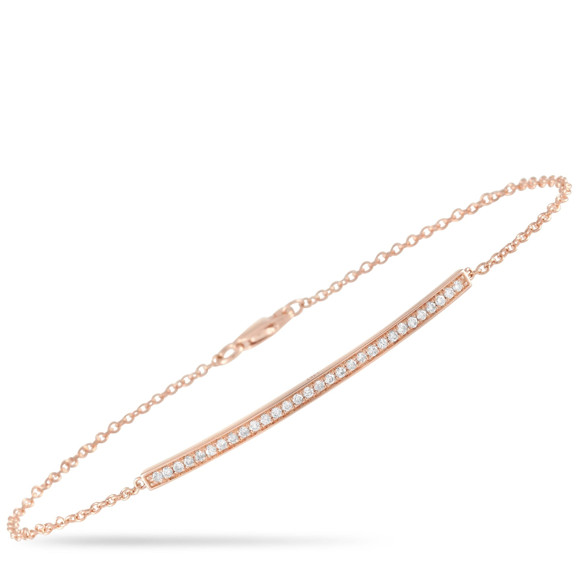 14K Rose Gold 0.25 ct Diamond Bracelet