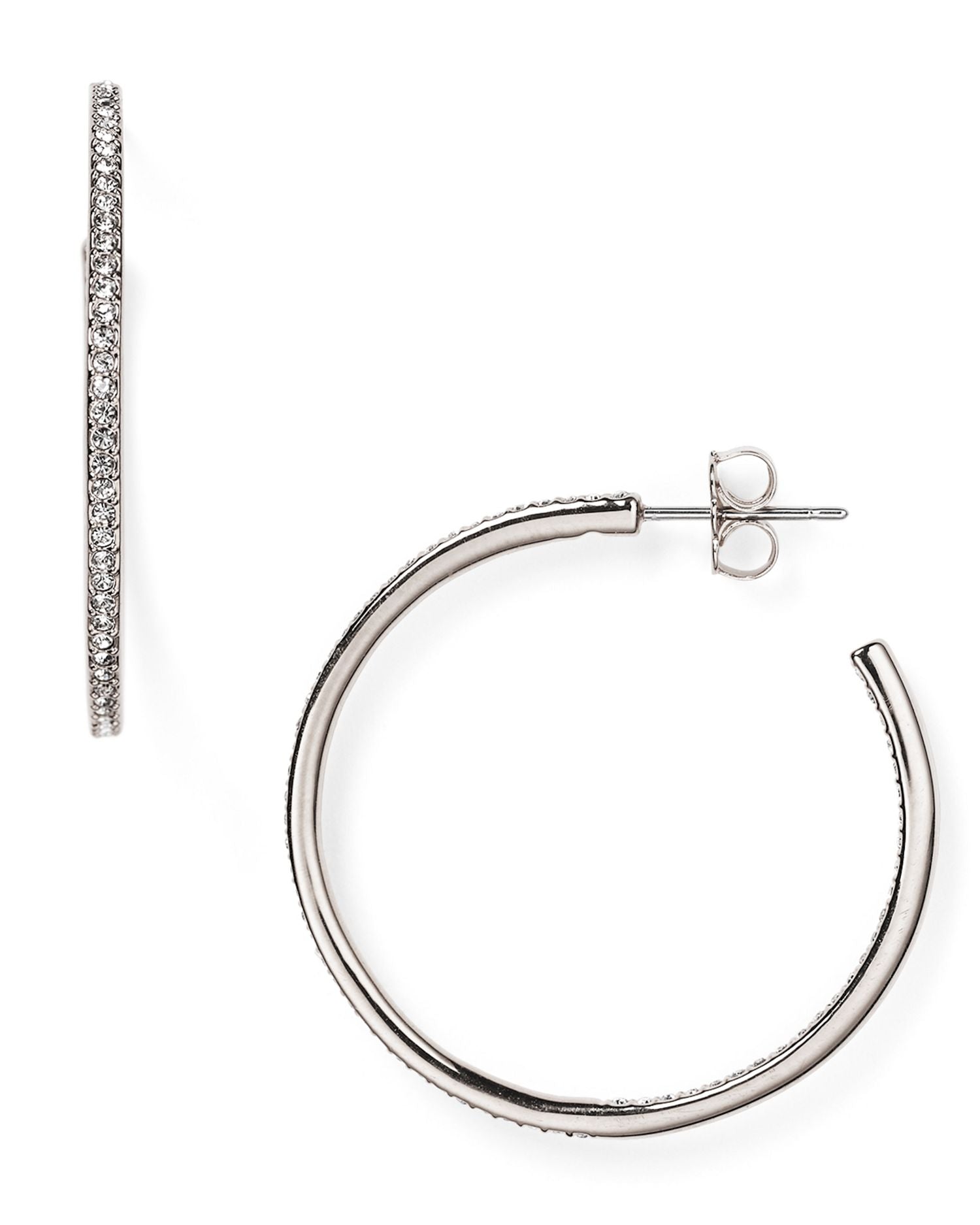 Pavé Hoop Earrings