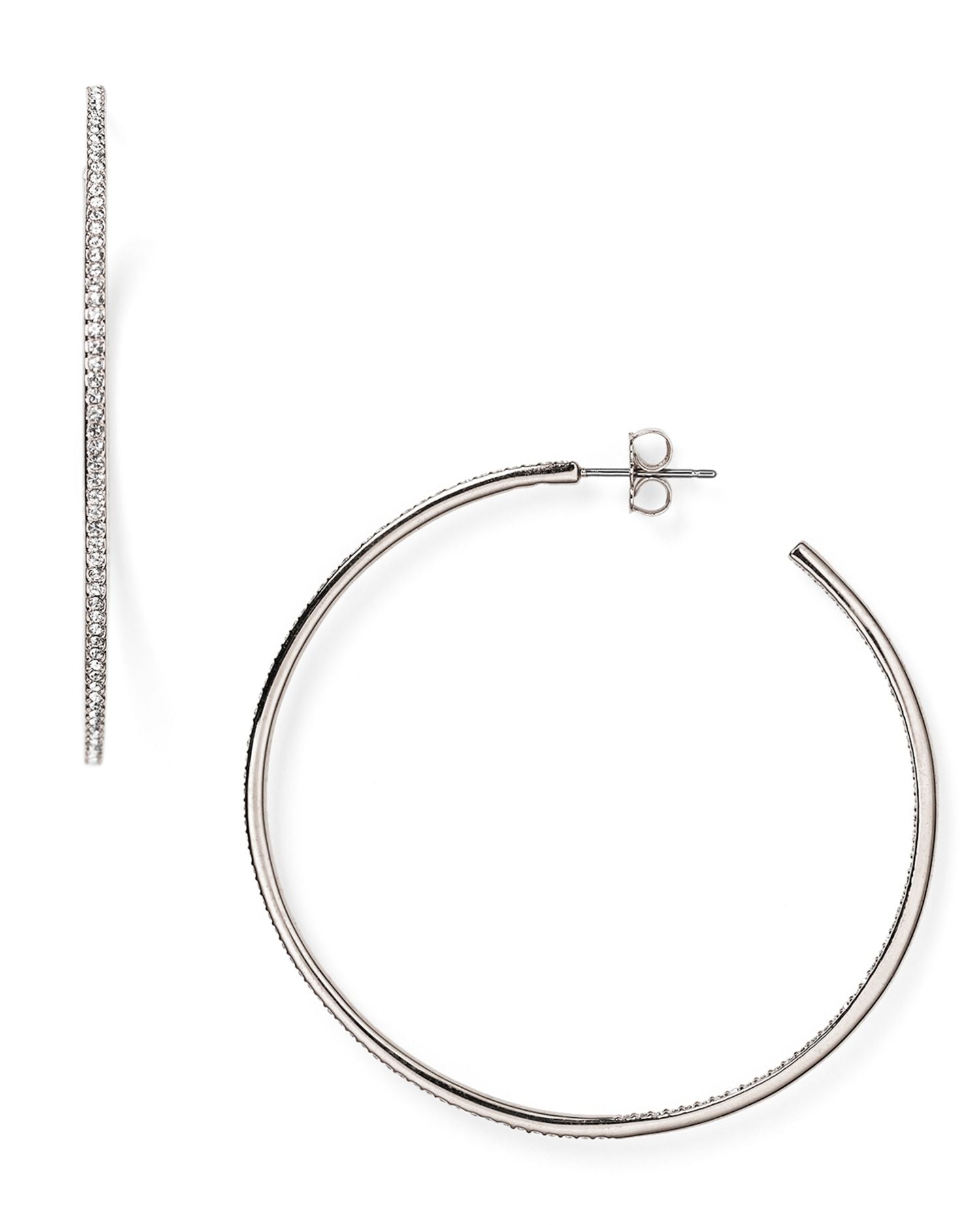 Pavé Hoop Earrings