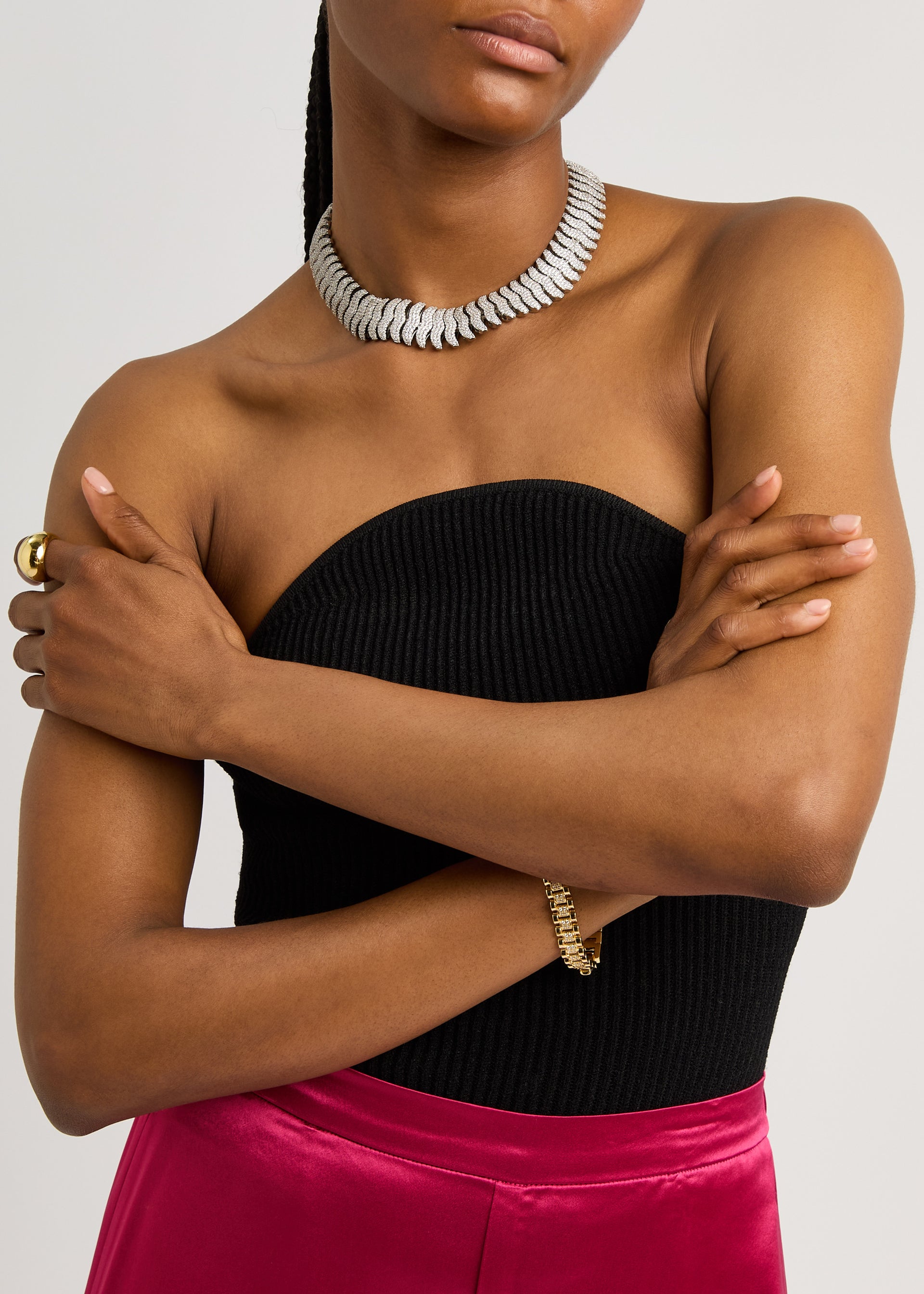 The Juliet crystal-embellished necklace