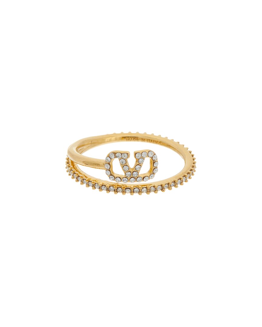 Valentino V Logo Signature Ring