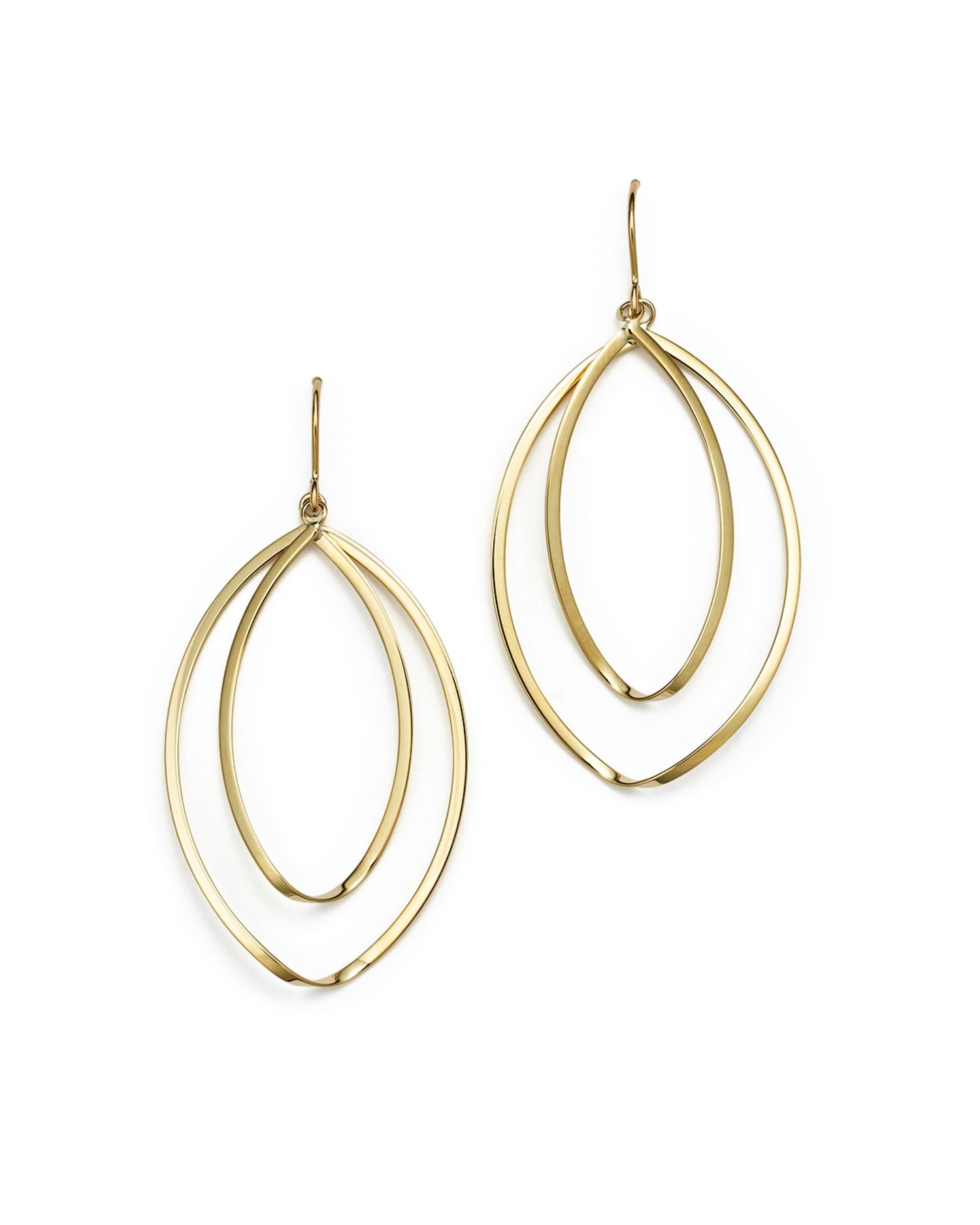 14K Yellow Gold Double Twist Hoop Earrings - Exclusive
