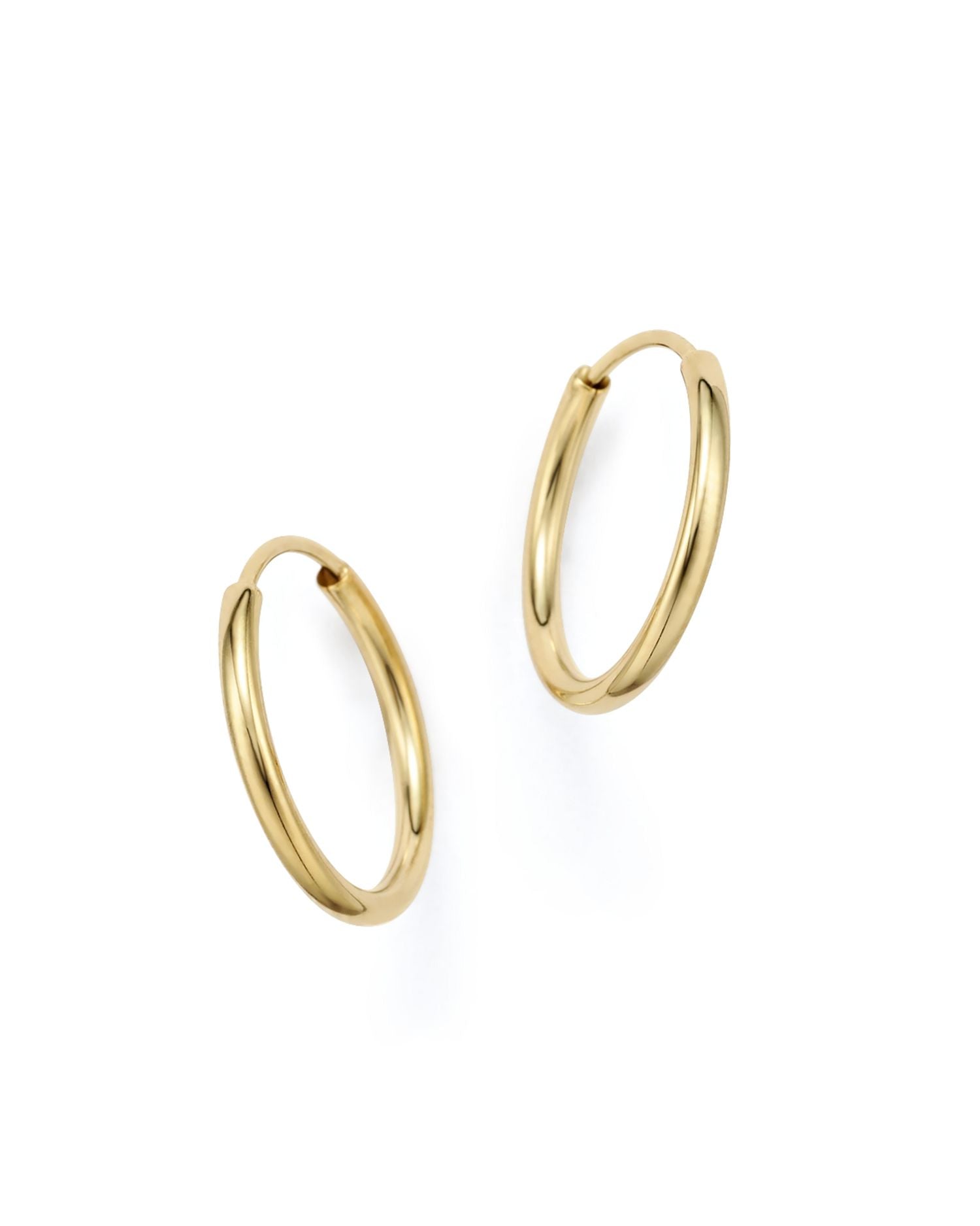 14K Yellow Gold Endless Hoop Earrings - Exclusive