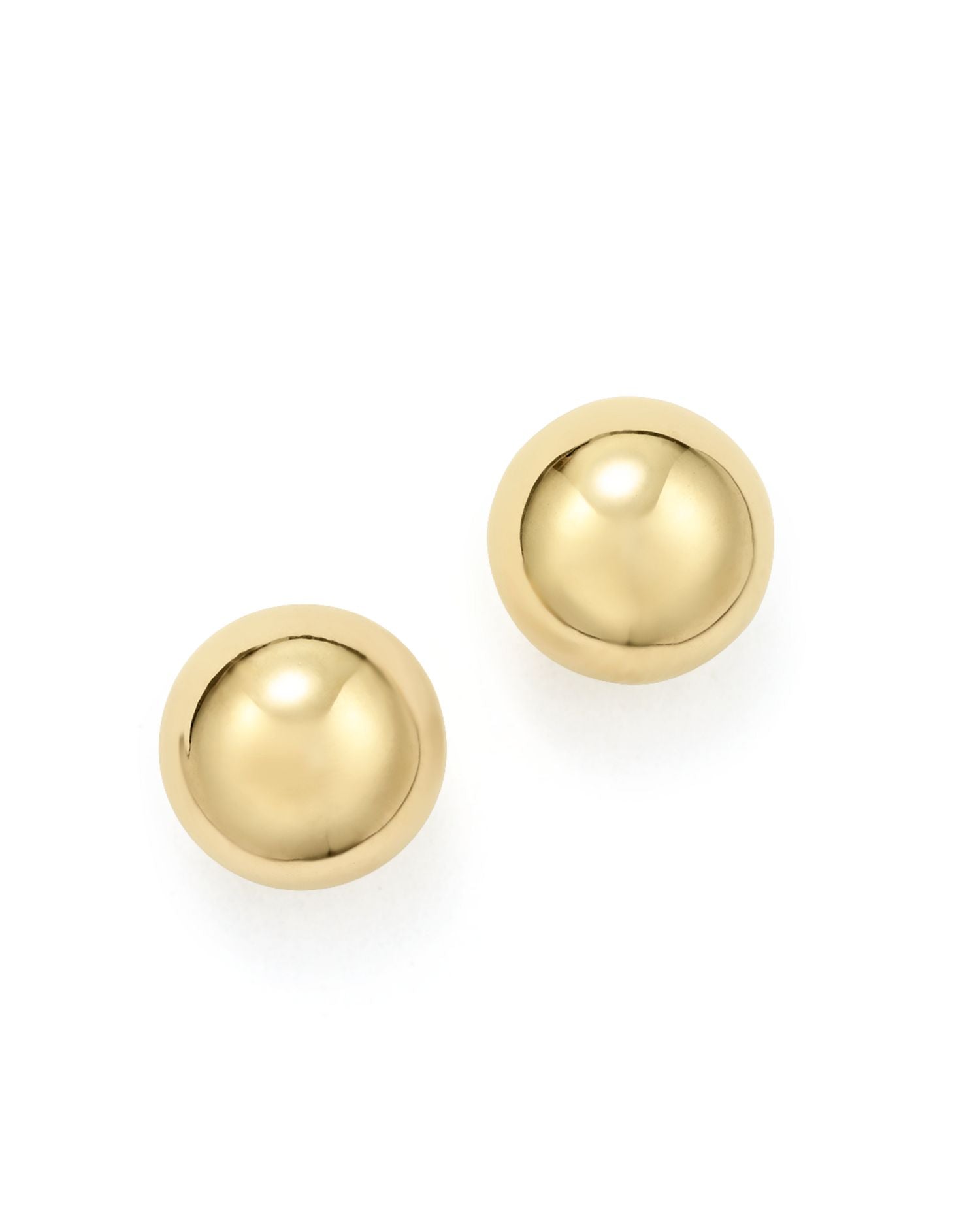 14K Yellow Gold Ball Stud Earrings - Exclusive