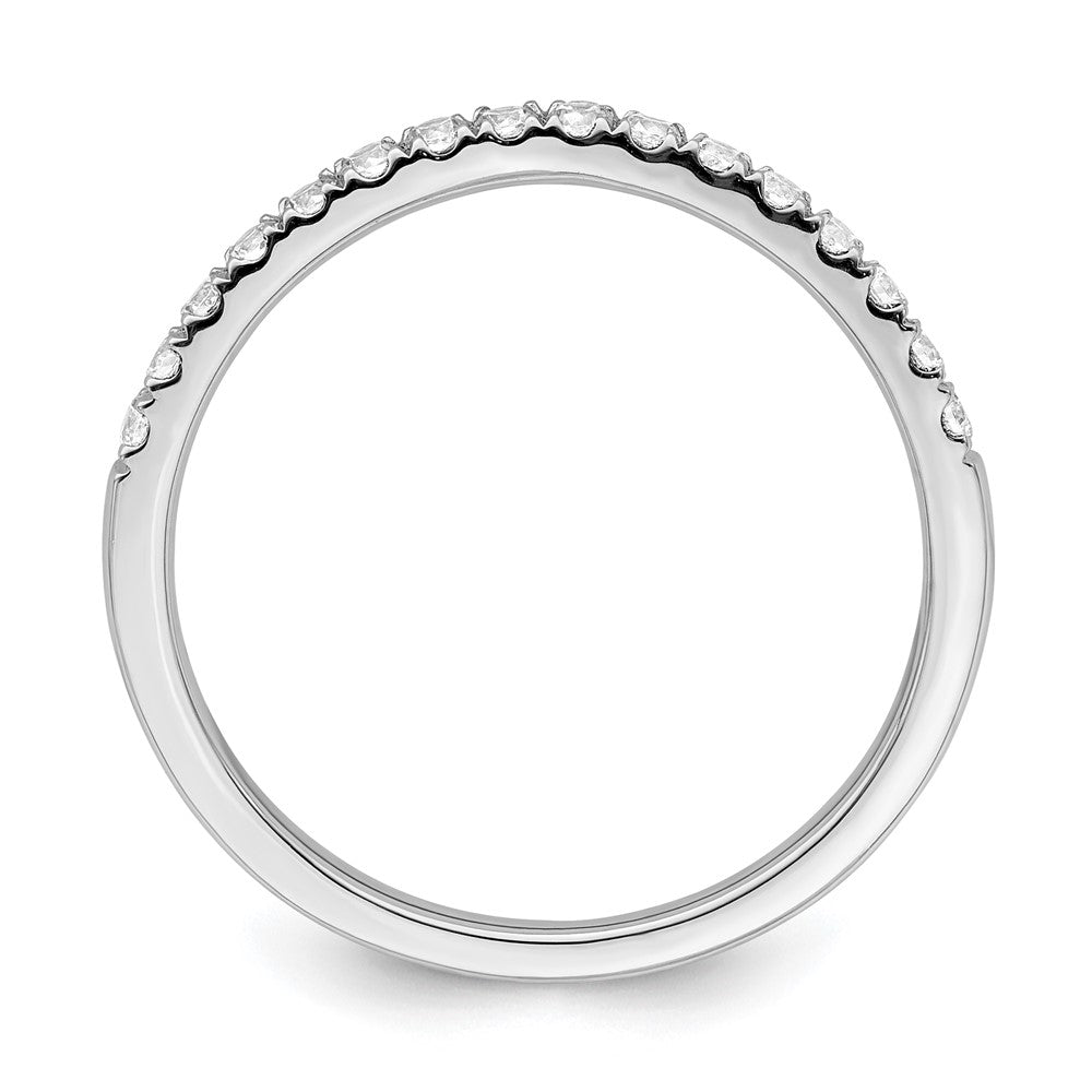 14k White Gold Lab Grown Diamond Wedding Band Ring 1/2ct Clarity- VS Color- G-H