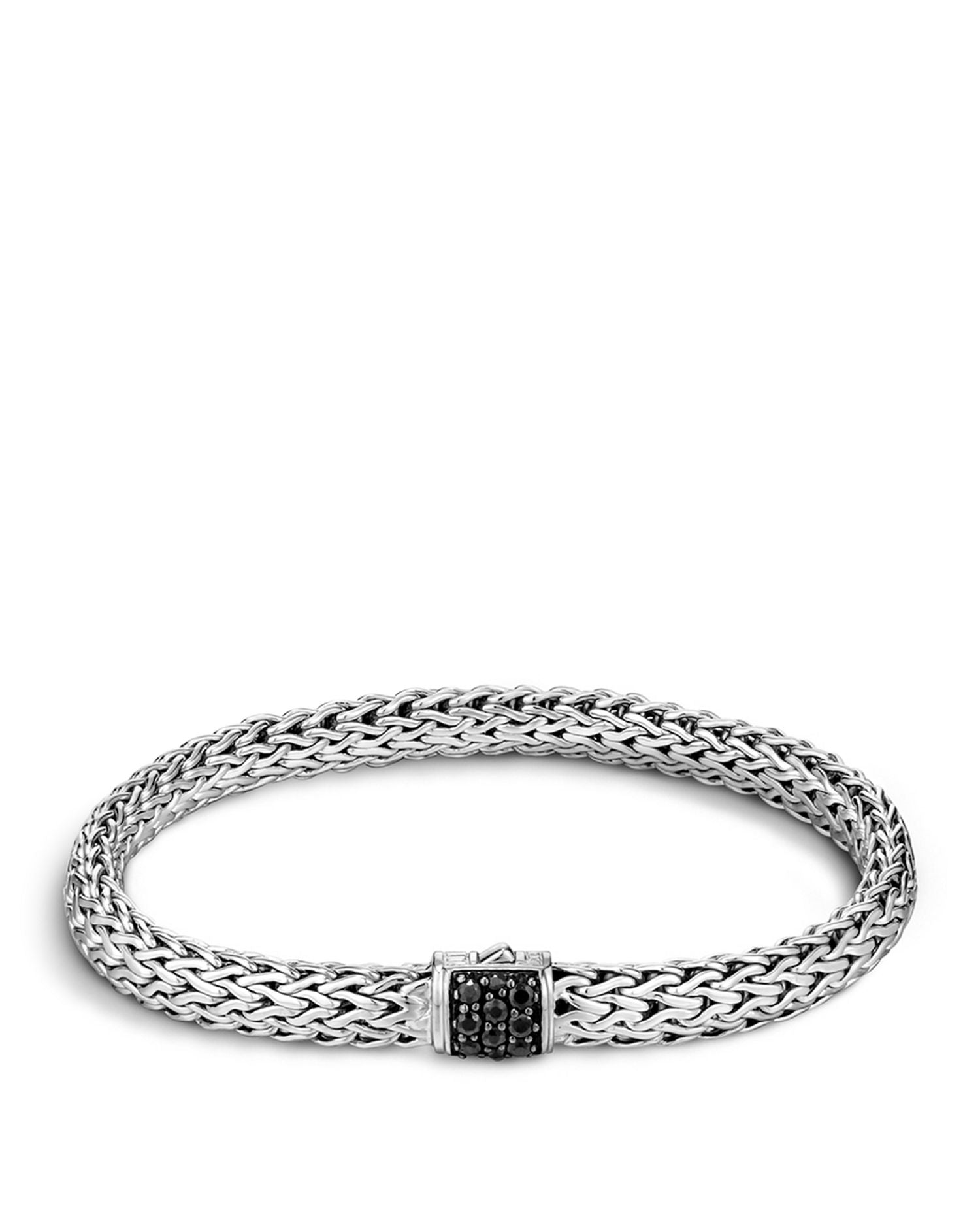 Classic Chain Sterling Silver Lava Bracelet