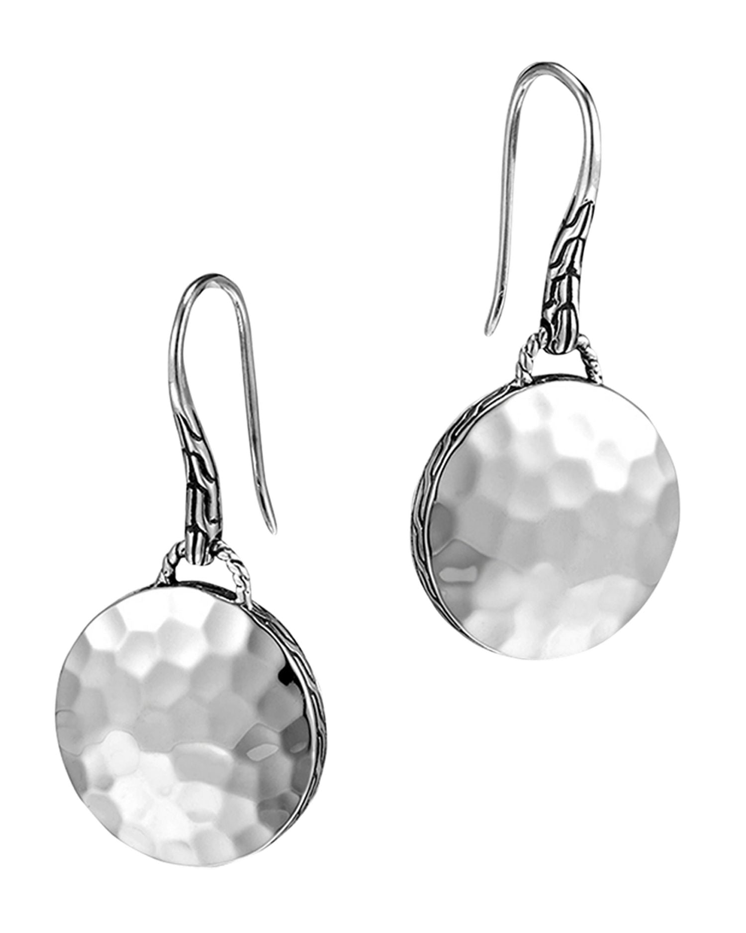 John Hardy Palu Sterling Silver Round Drop Earrings