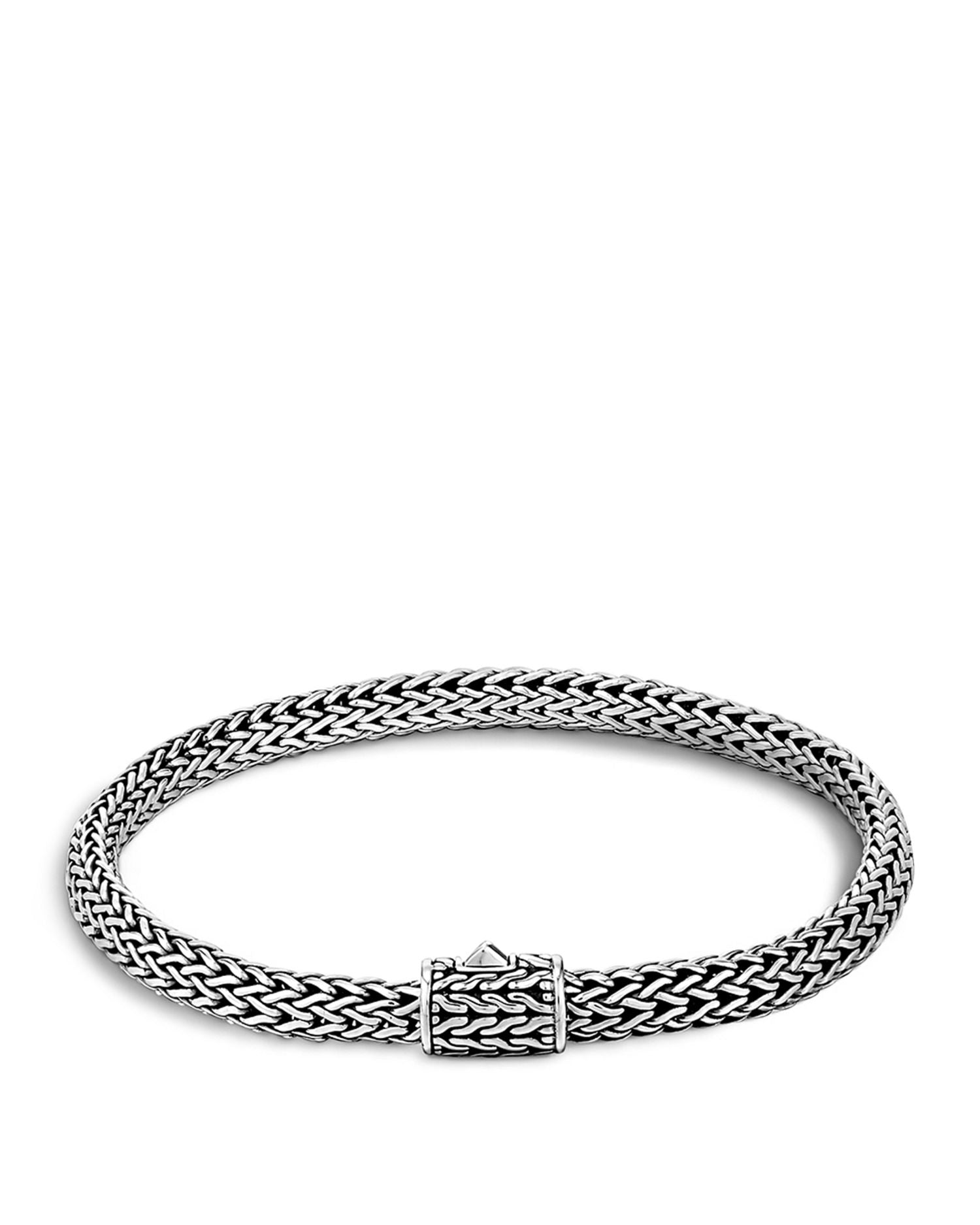 Classic Chain Sterling Silver Lava Bracelet