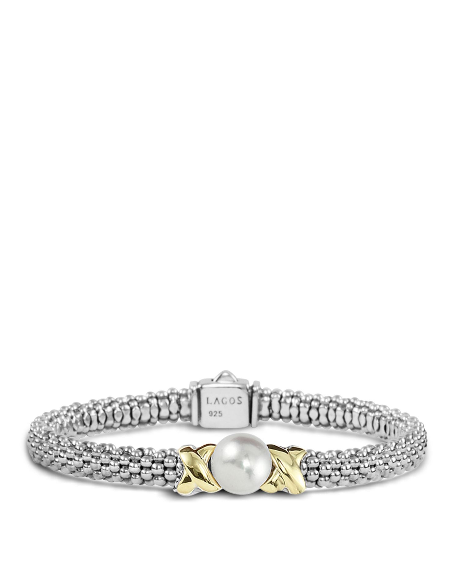 LAGOS Sterling Silver "Luna" Cultured Freshwater Pearl Rope Bracelet