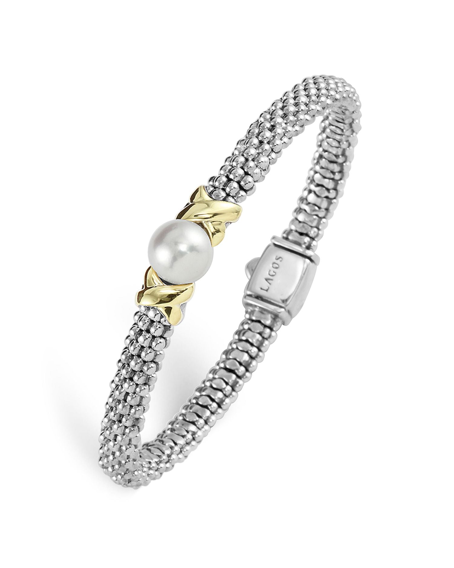 LAGOS Sterling Silver "Luna" Cultured Freshwater Pearl Rope Bracelet