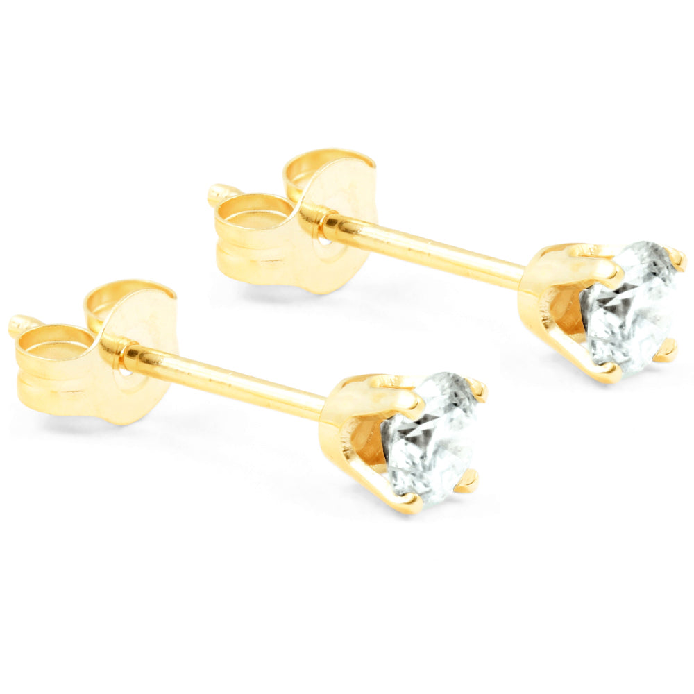 1/4ct Diamond Studs 14K Yellow Gold