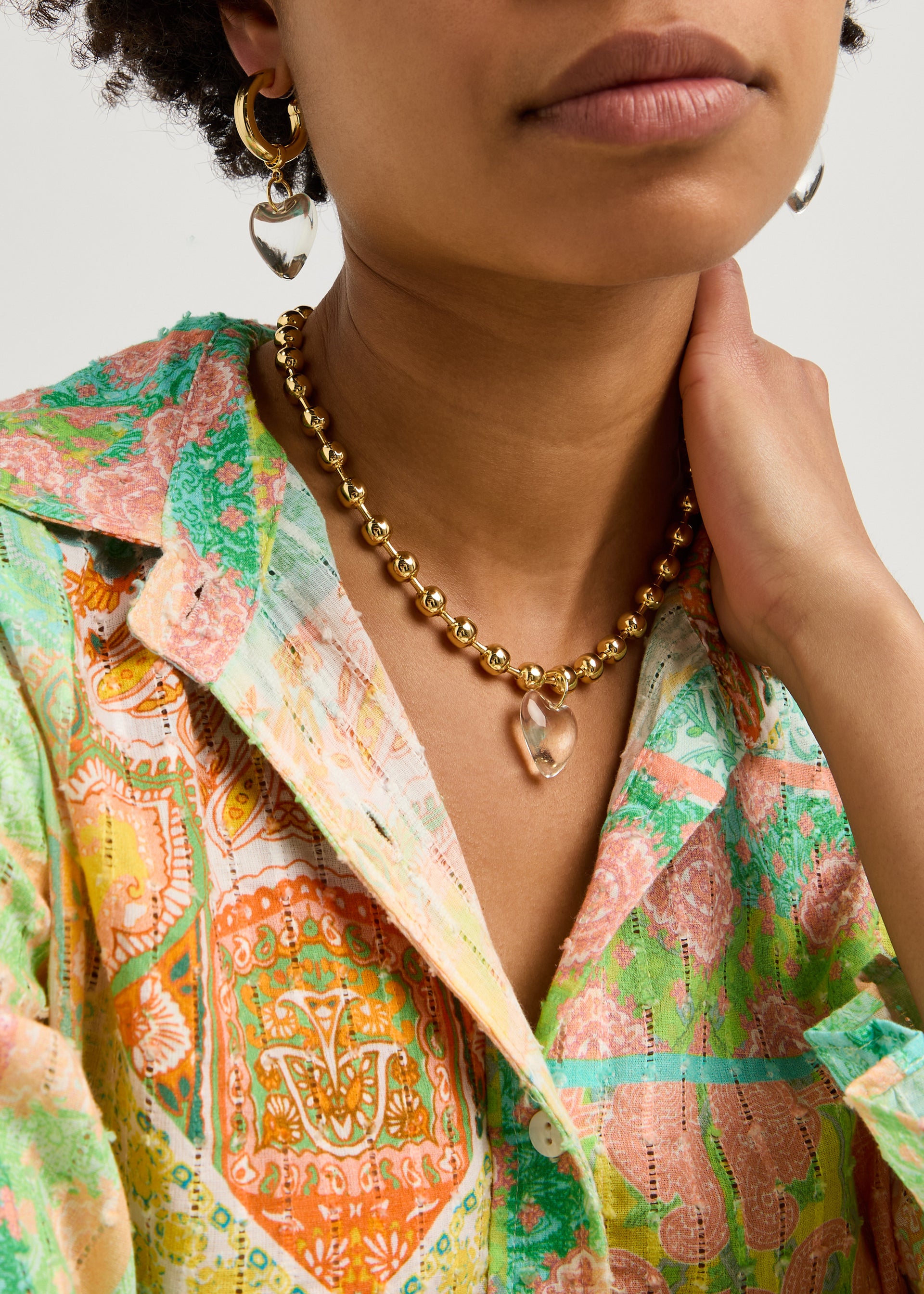 Heart beaded necklace