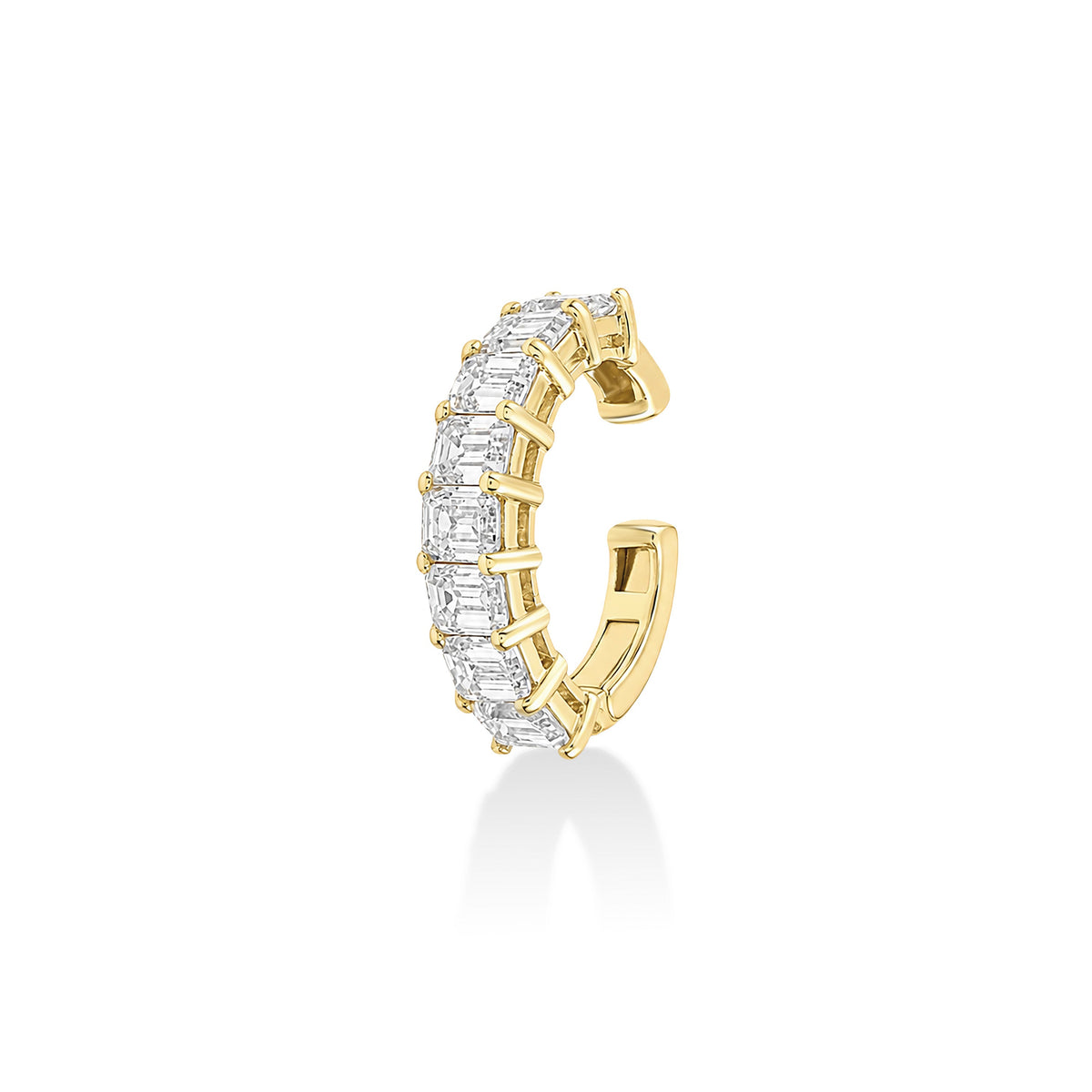 Emerald Cut Lab Diamond Ear Cuff