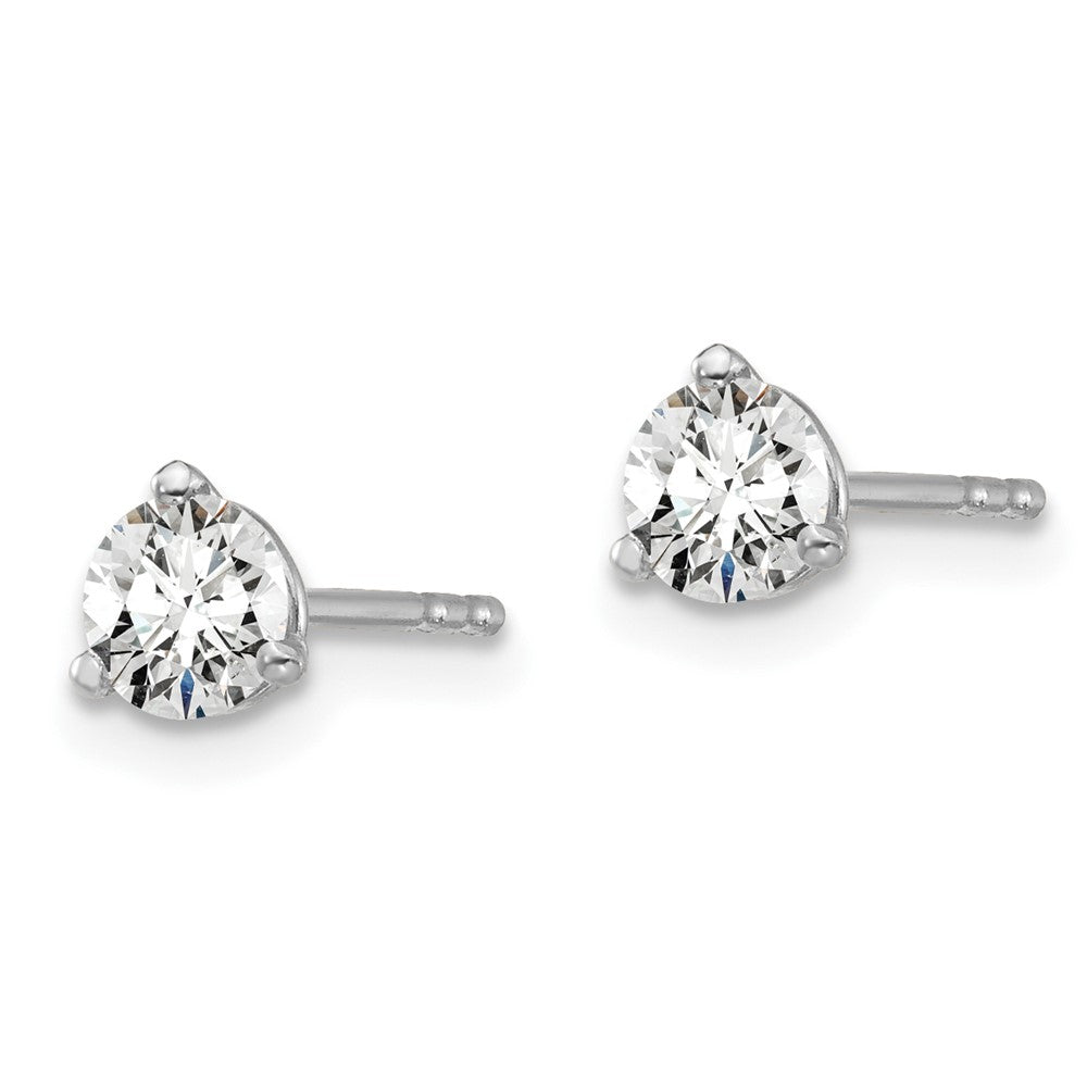 14k White Gold 1/2 CTW Lab Grown Diamond Stud Earrings