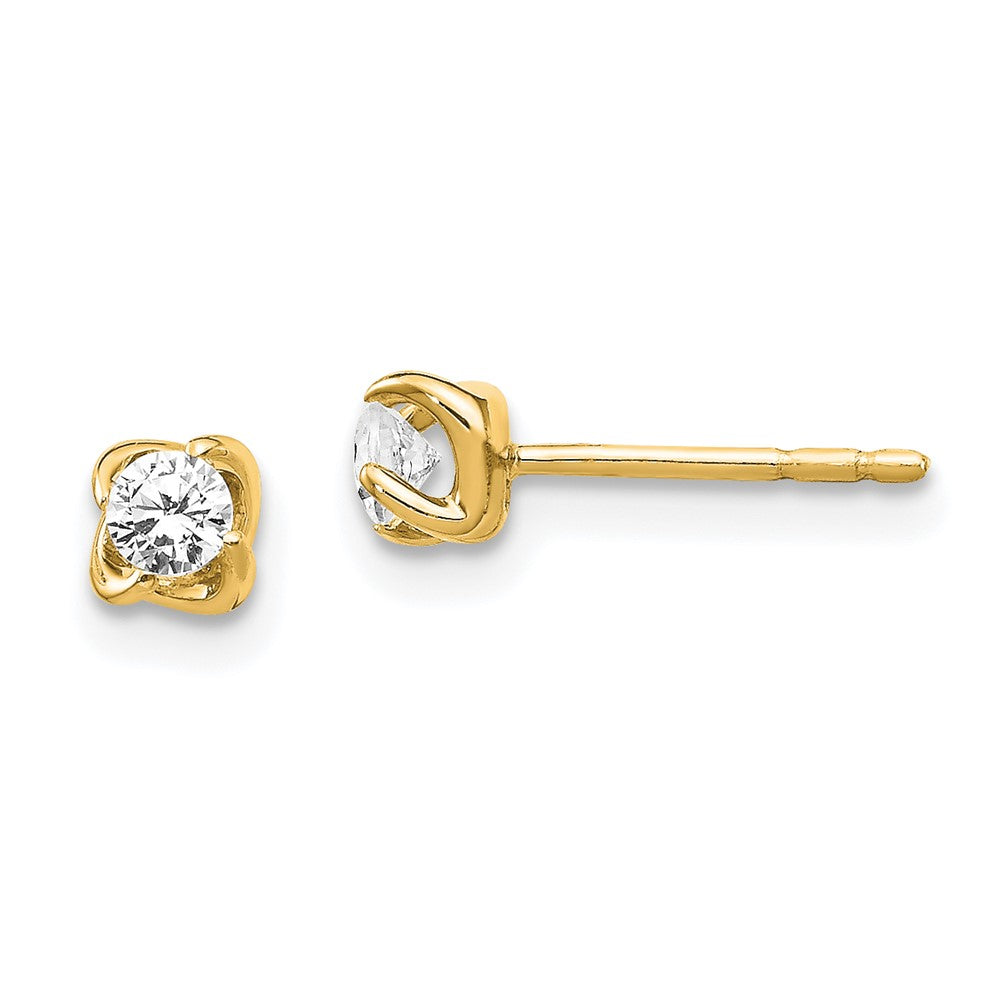 14k Gold 1/5 CT Lab Grown Diamond Stud Earrings