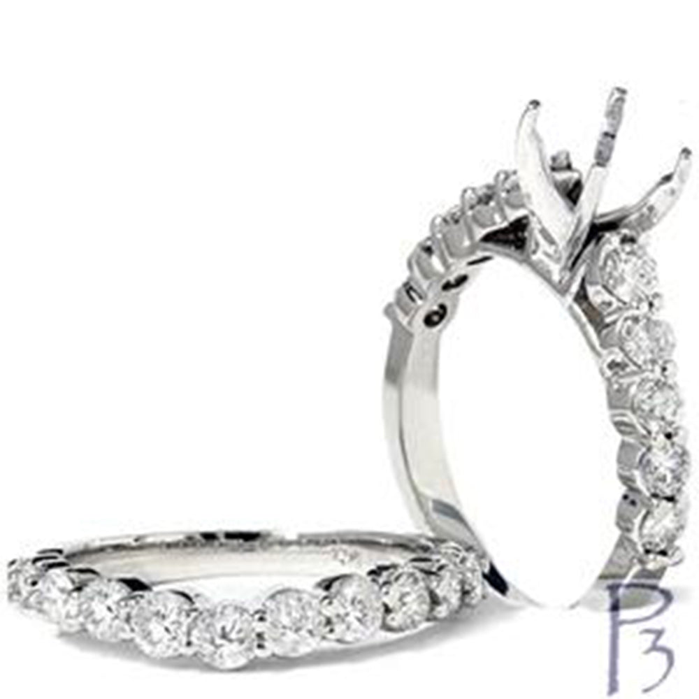 White Gold 1 1/2 CT G SI Diamond Engagement Wedding Ring Set
