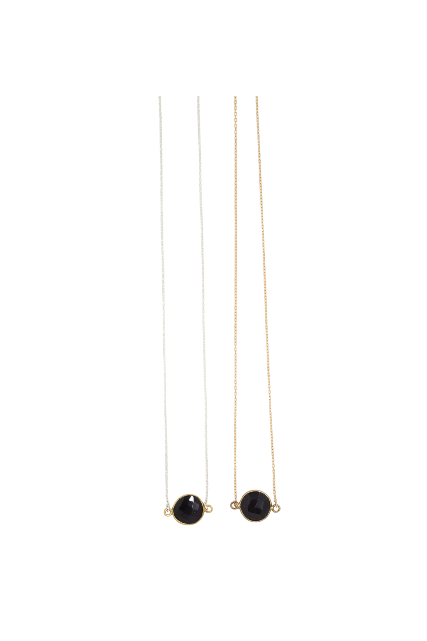 Mrs. Parker Simple Chain Necklace in Black Onyx