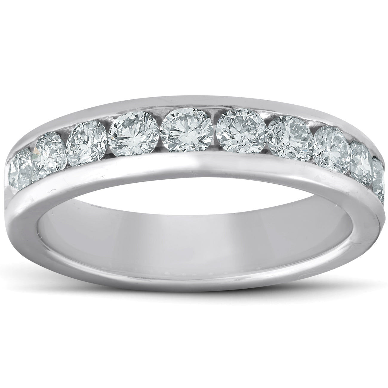 Platinum 1ct Channel Set Diamond Wedding Ring