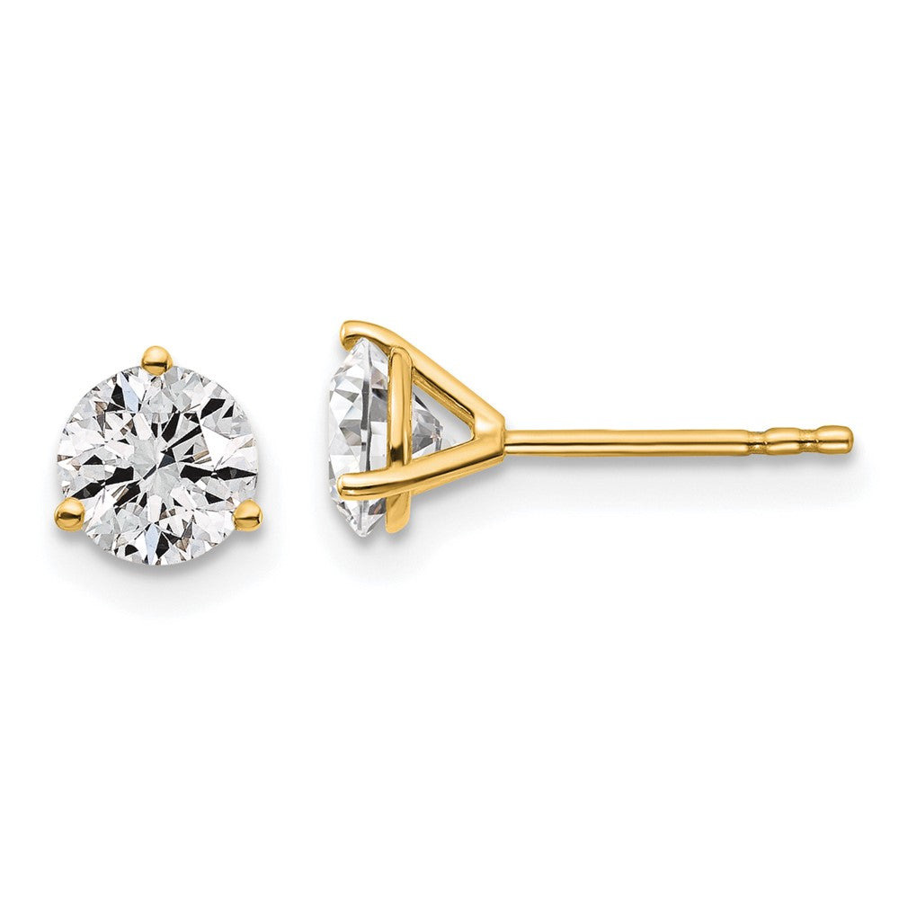 14k Gold 1 1/4 CTW Lab Grown Diamond Stud Earrings