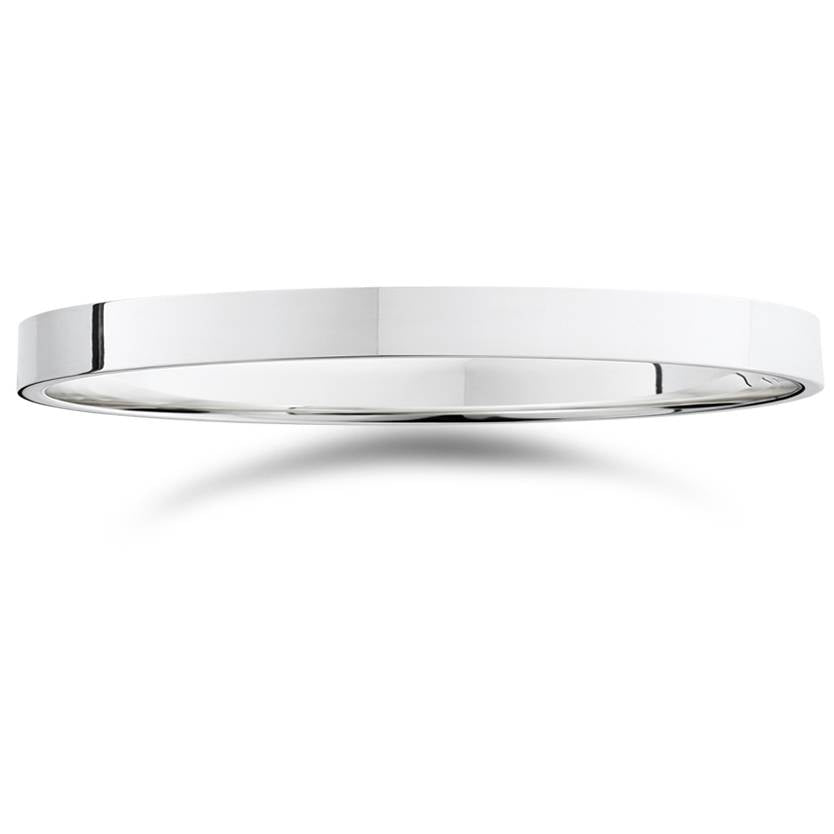 2mm Flat High Polished Wedding Band 950 Platinum Size Selectable