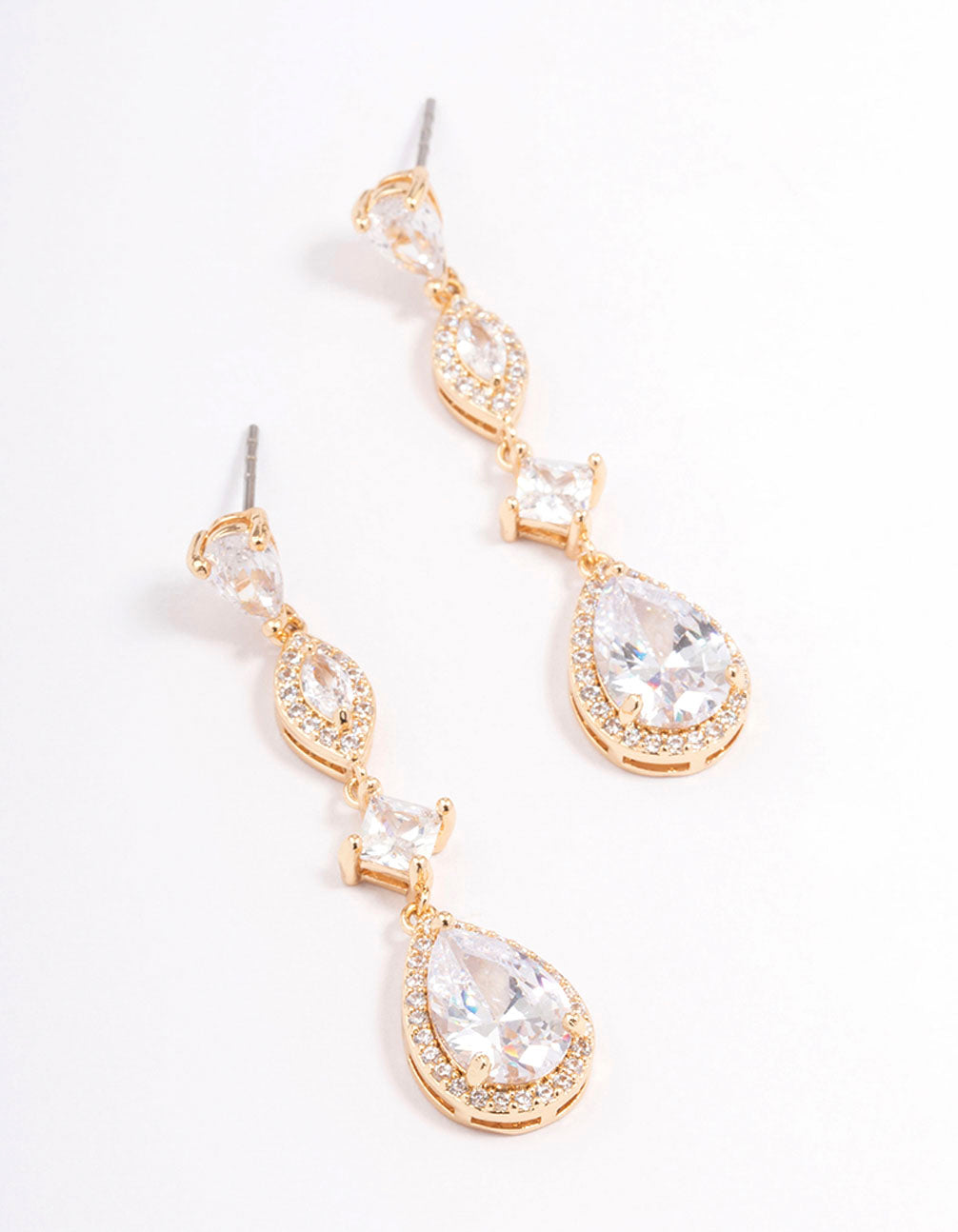 Lovisa - Gold Elegant Pear Drop Earrings