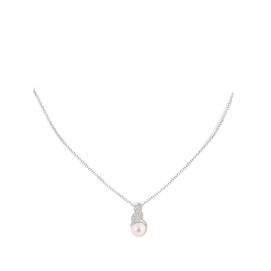 Japanese Akoya Pearl Swirl Bale Pendant