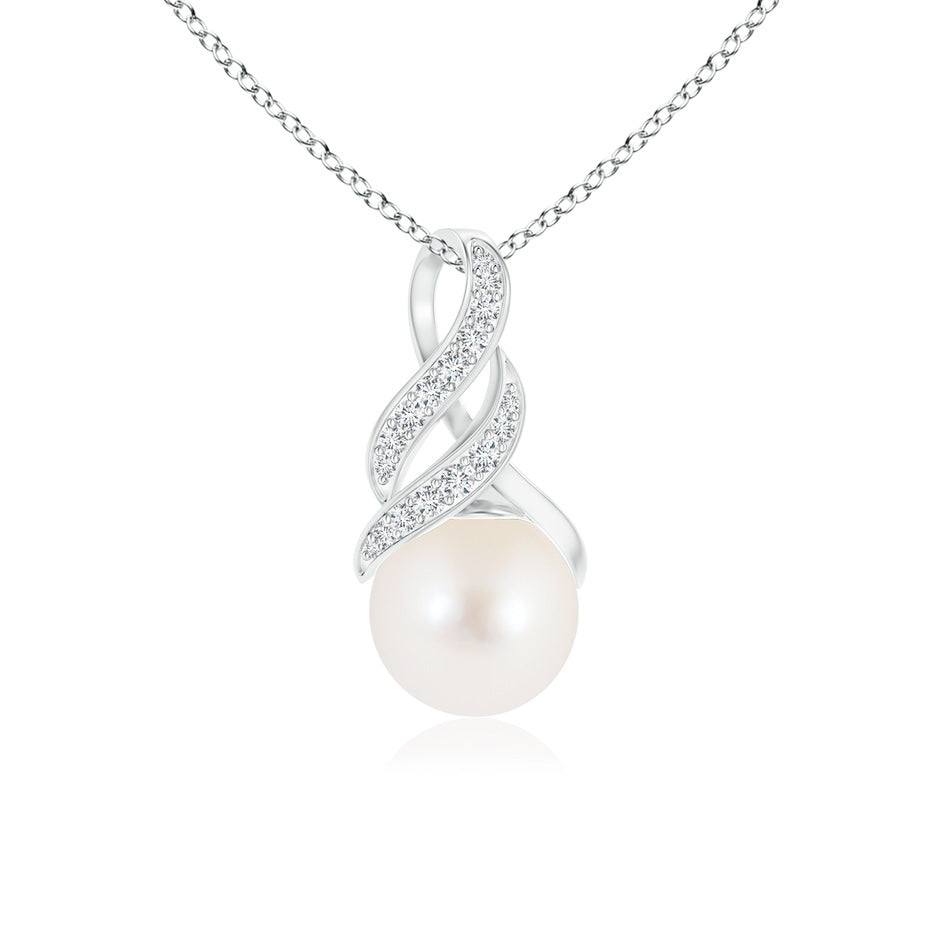 Freshwater Pearl Swirl Bale Pendant