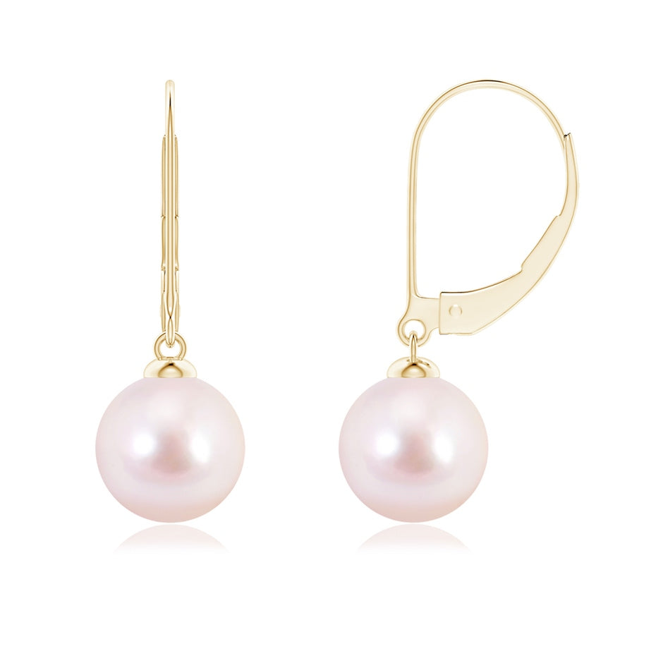 Japanese Akoya Pearl Earrings with Leverback