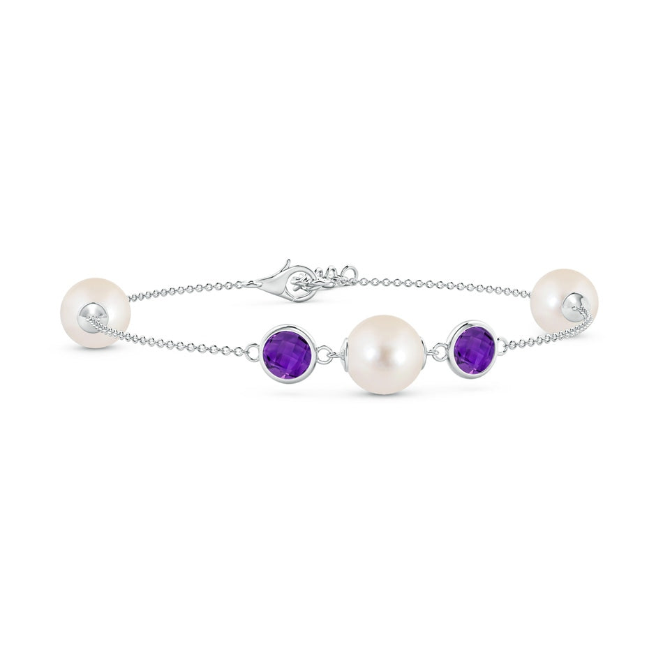 Freshwater Pearl and Amethyst Bracelet