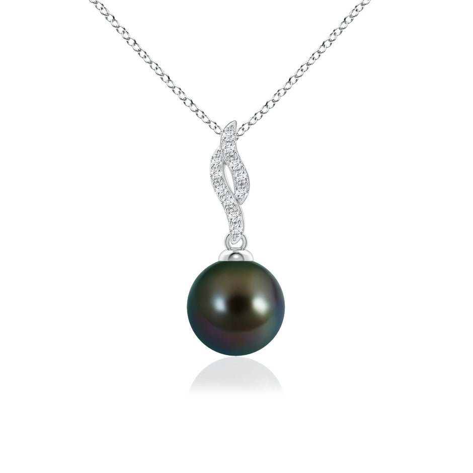 Tahitian Pearl Pendant with Flame Motif