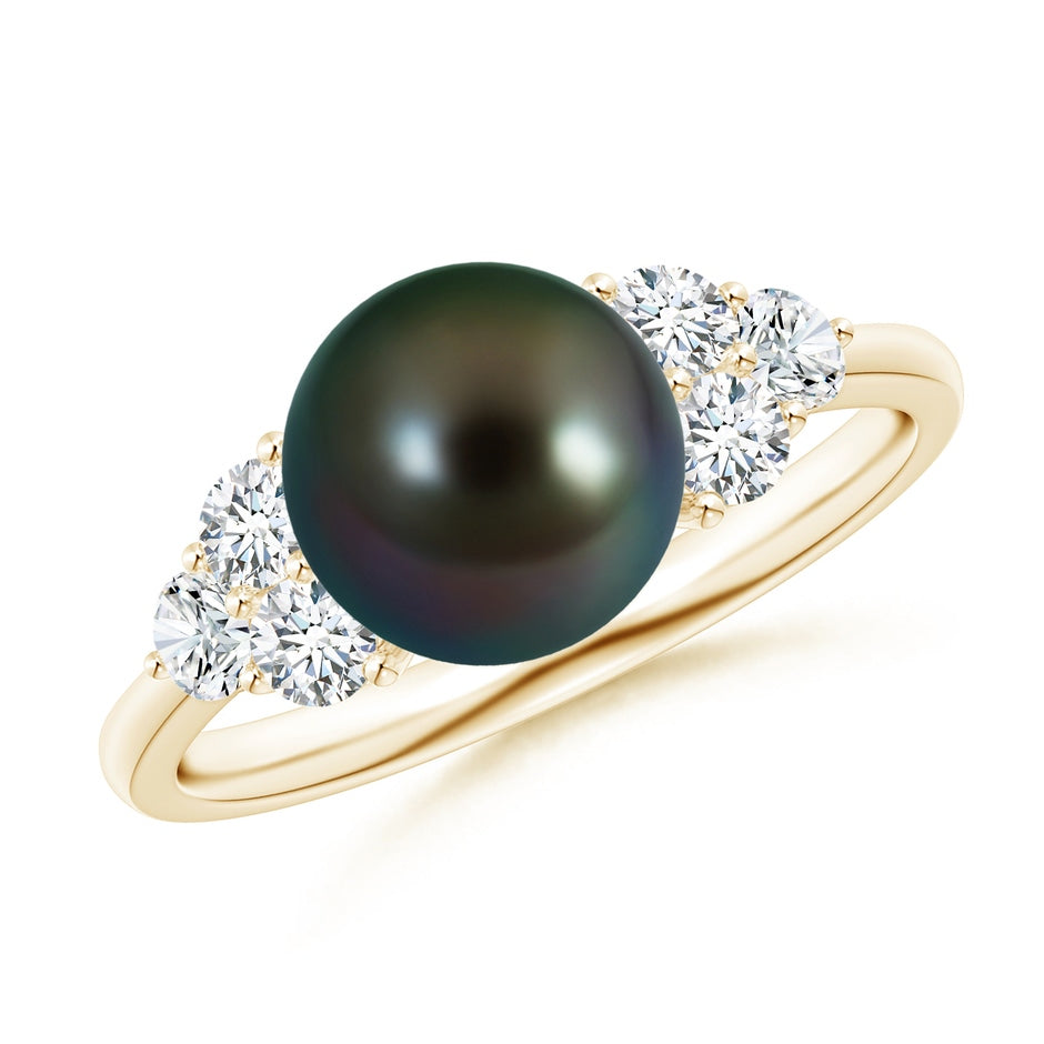 Tahitian Pearl Trio Diamond Ring