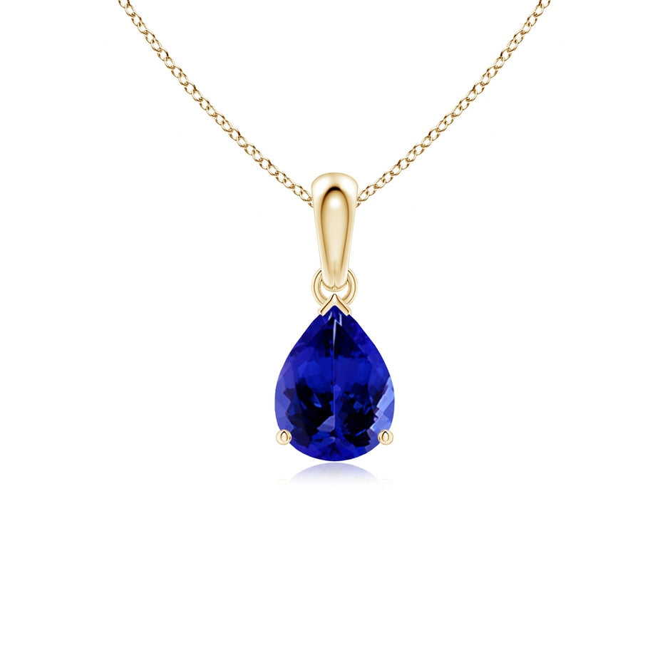 Pear-Shaped Tanzanite Solitaire Pendant