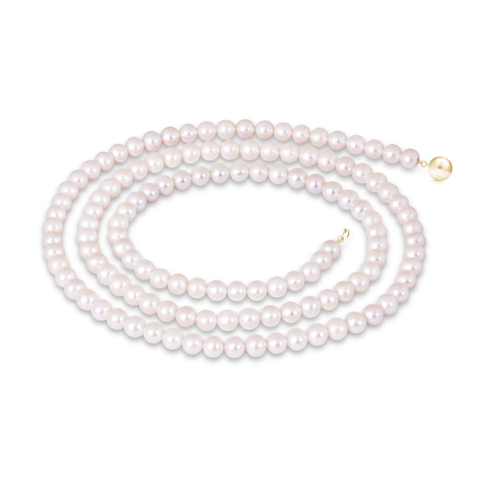 30" Single Strand Freshwater Pearl Opera Necklace